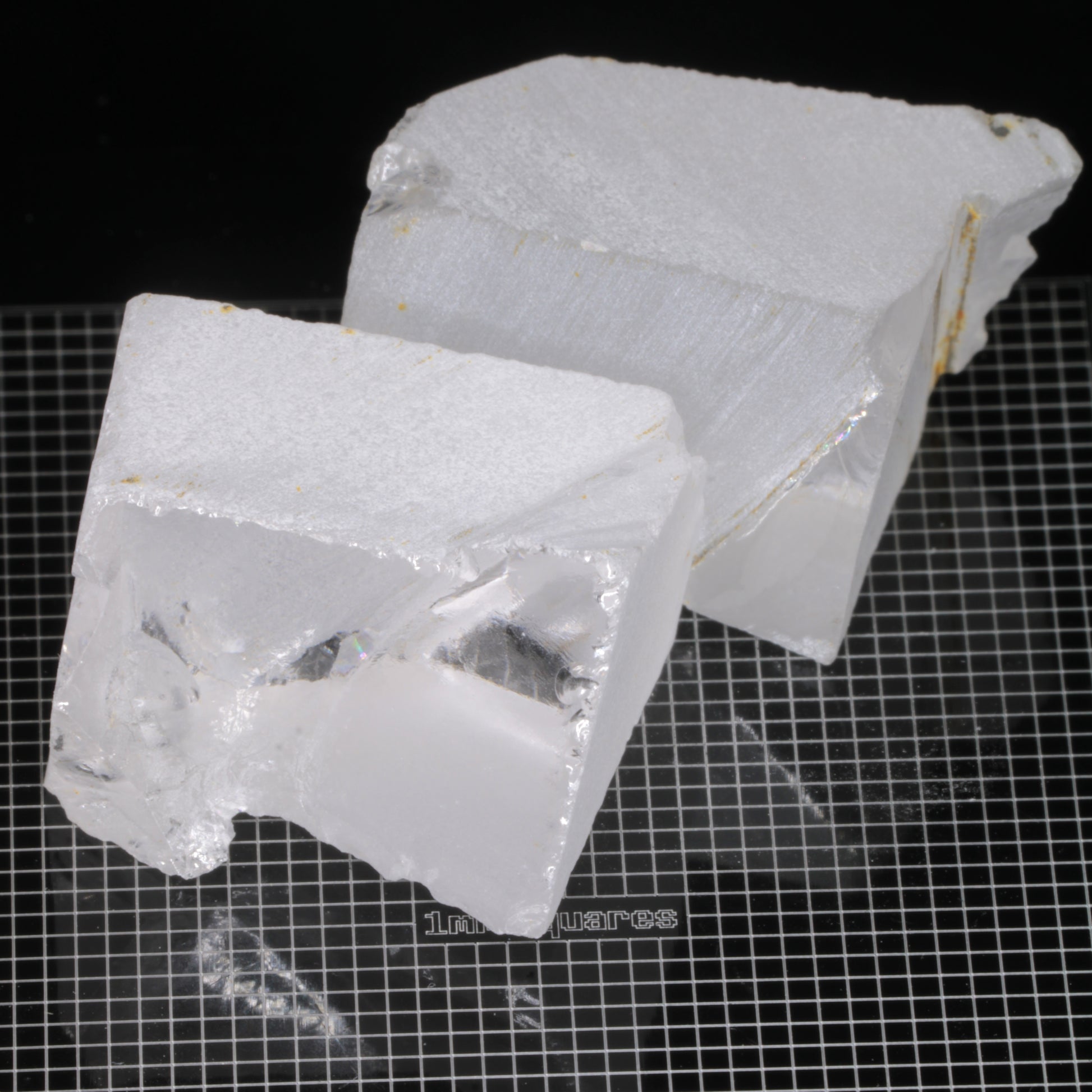 Rough F-35 Clear Sapphire Pieces