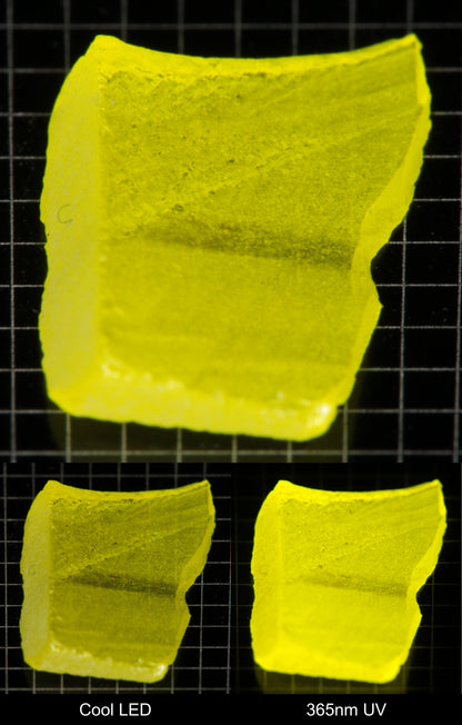 Bright Yellow GAGG Gem Rough Thin Sheet