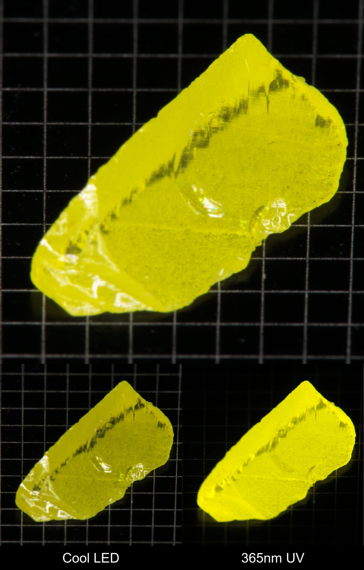 Bright Yellow GAGG Gem Rough Shard