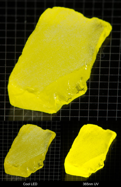 Bright Yellow GAGG Gem Rough Thin Wedge