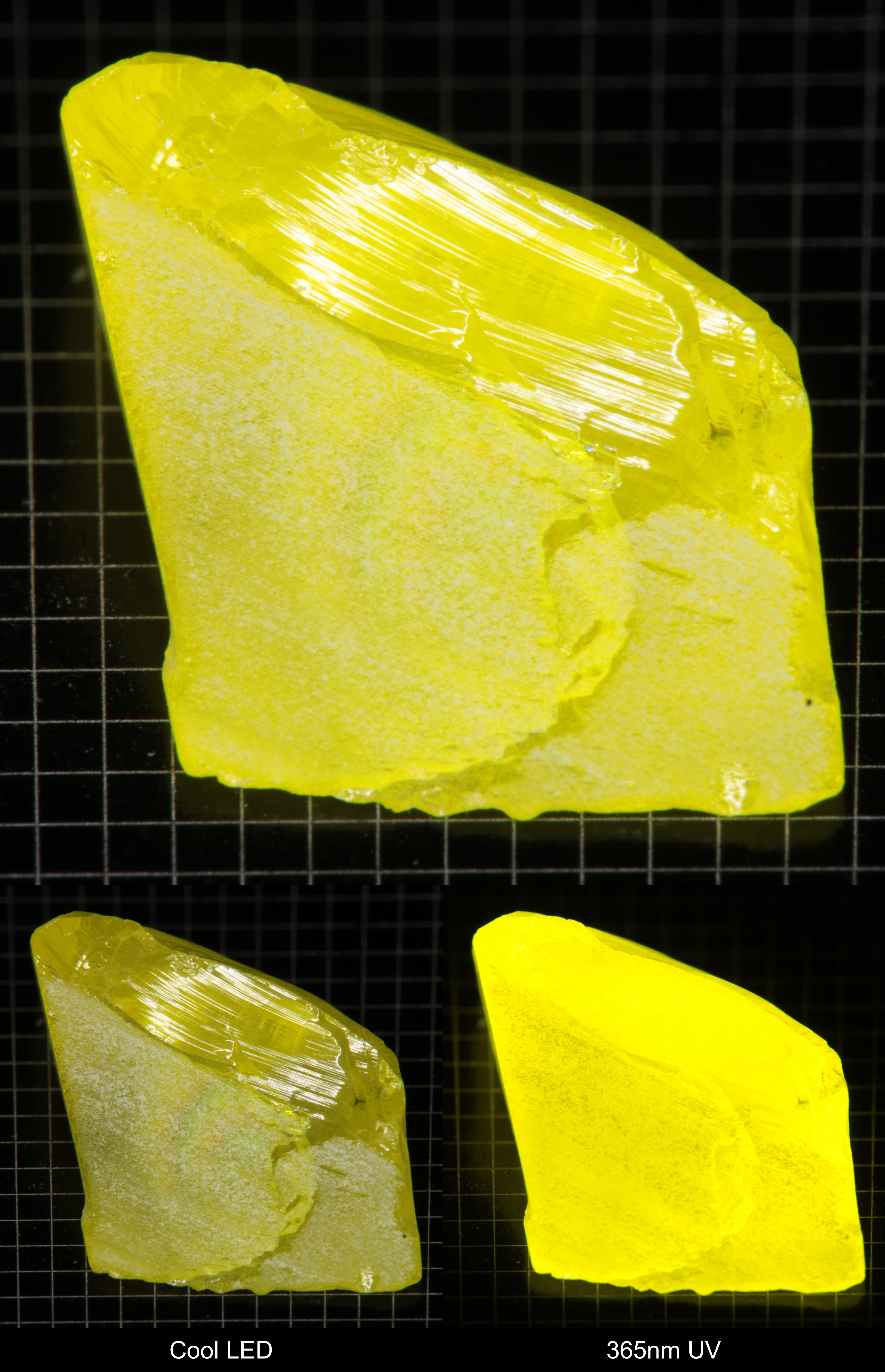 Bright Yellow GAGG Gem Rough Thin Wedge (Fracture)
