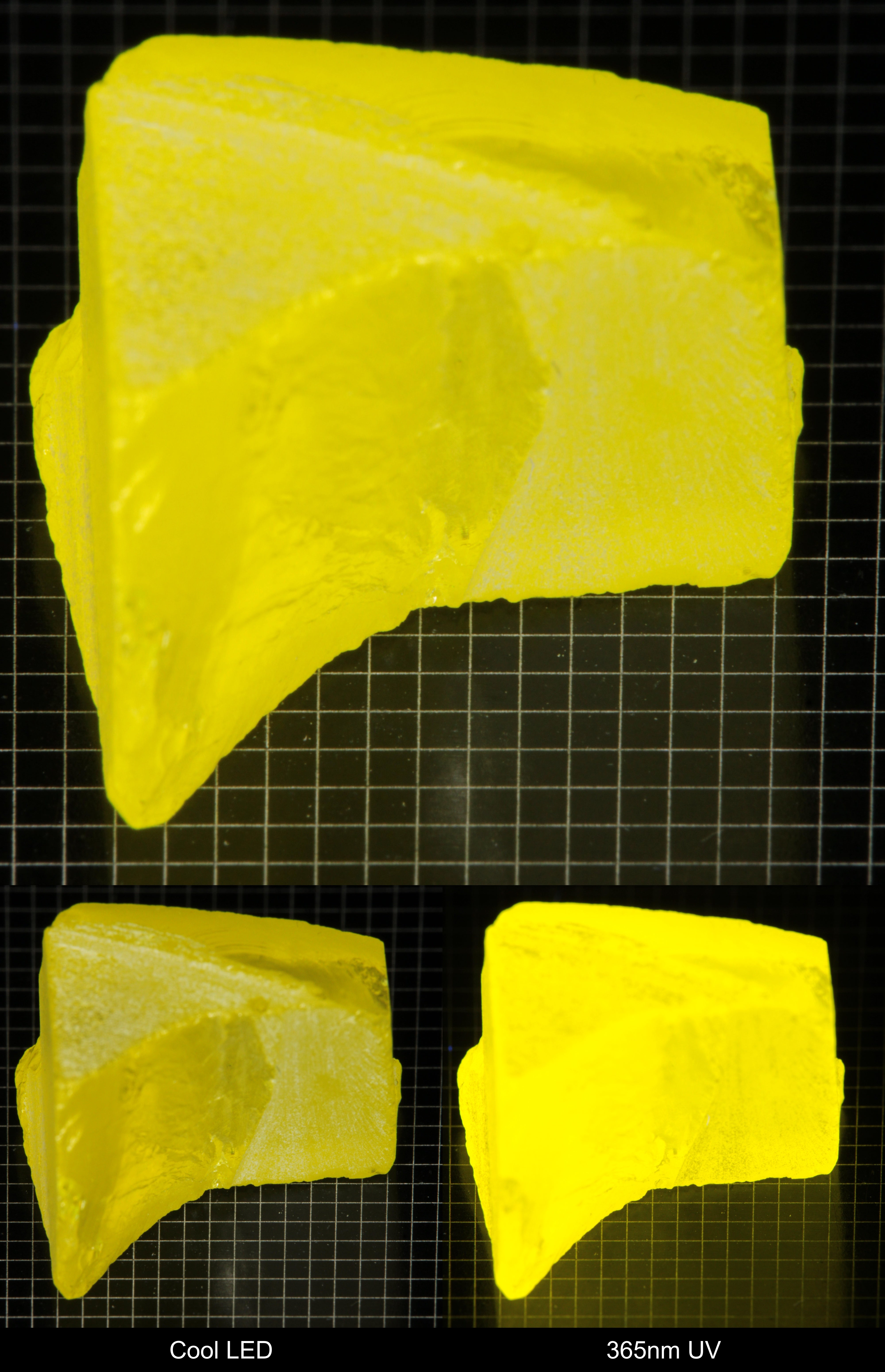 Bright Yellow GAGG Gem Rough Hooked Chunk