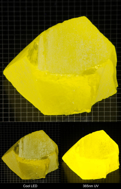 Bright Yellow GAGG Gem Rough Block