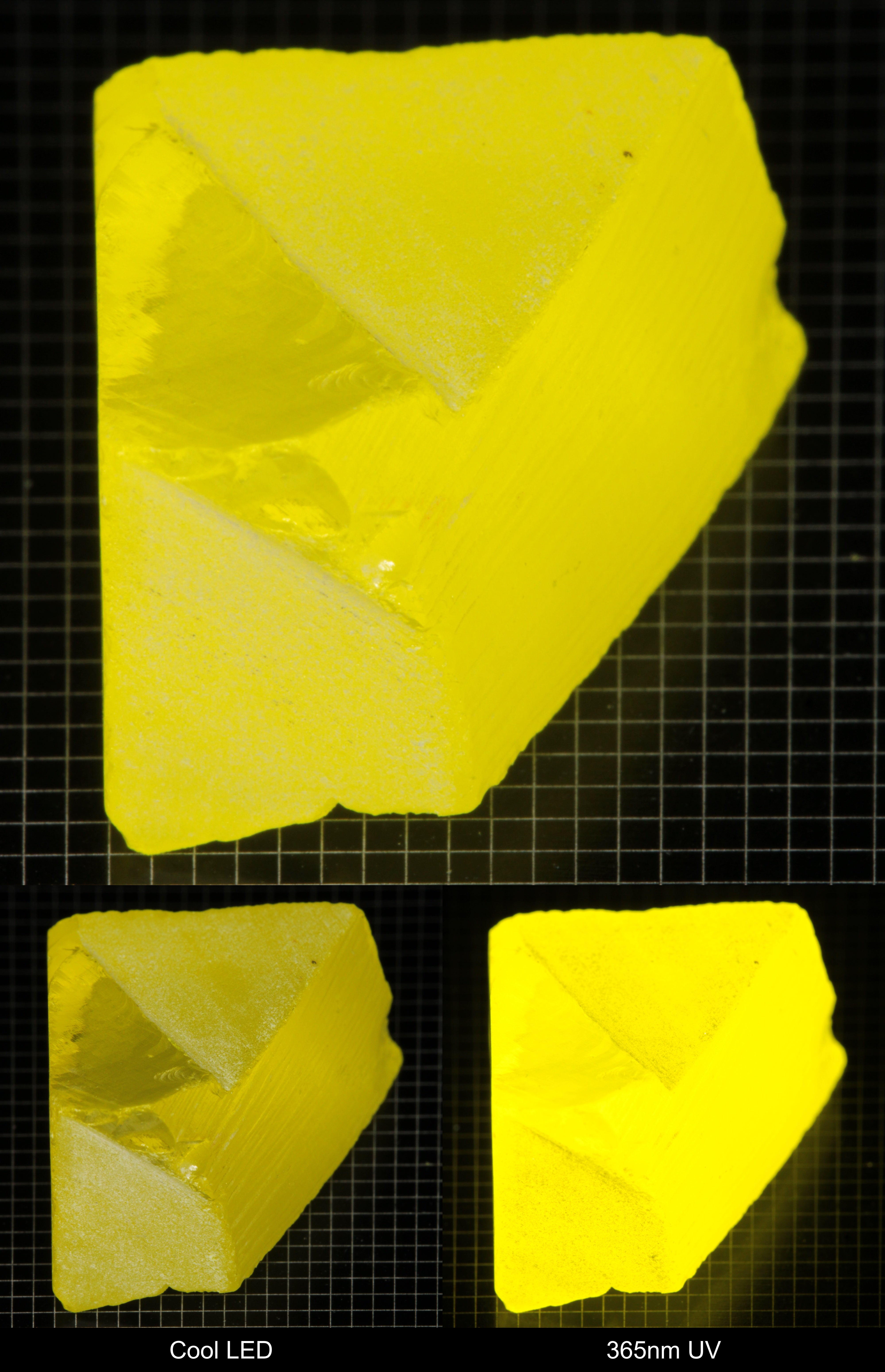 Bright Yellow GAGG Gem Rough Block