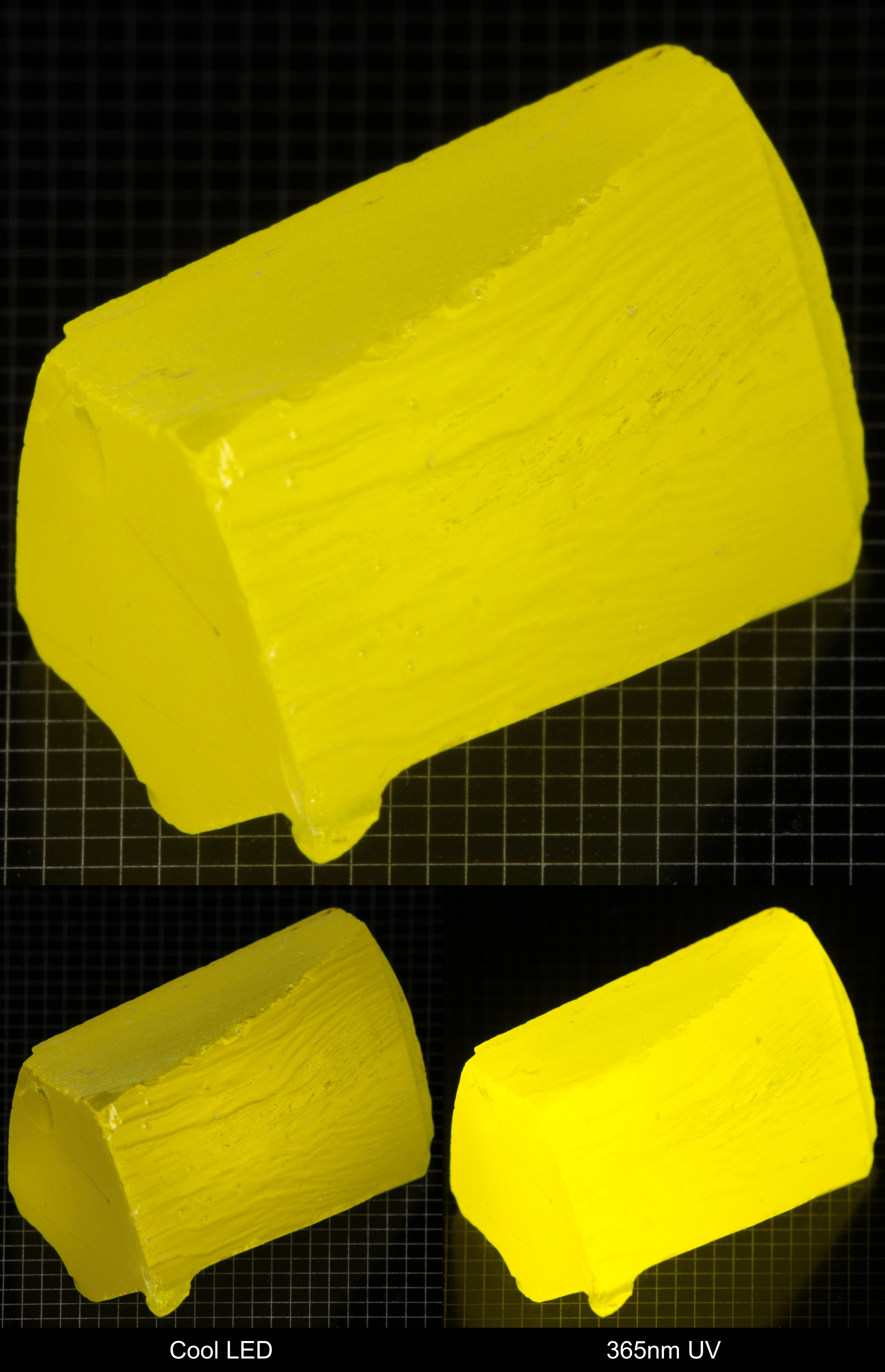 Bright Yellow GAGG Gem Rough Chunk