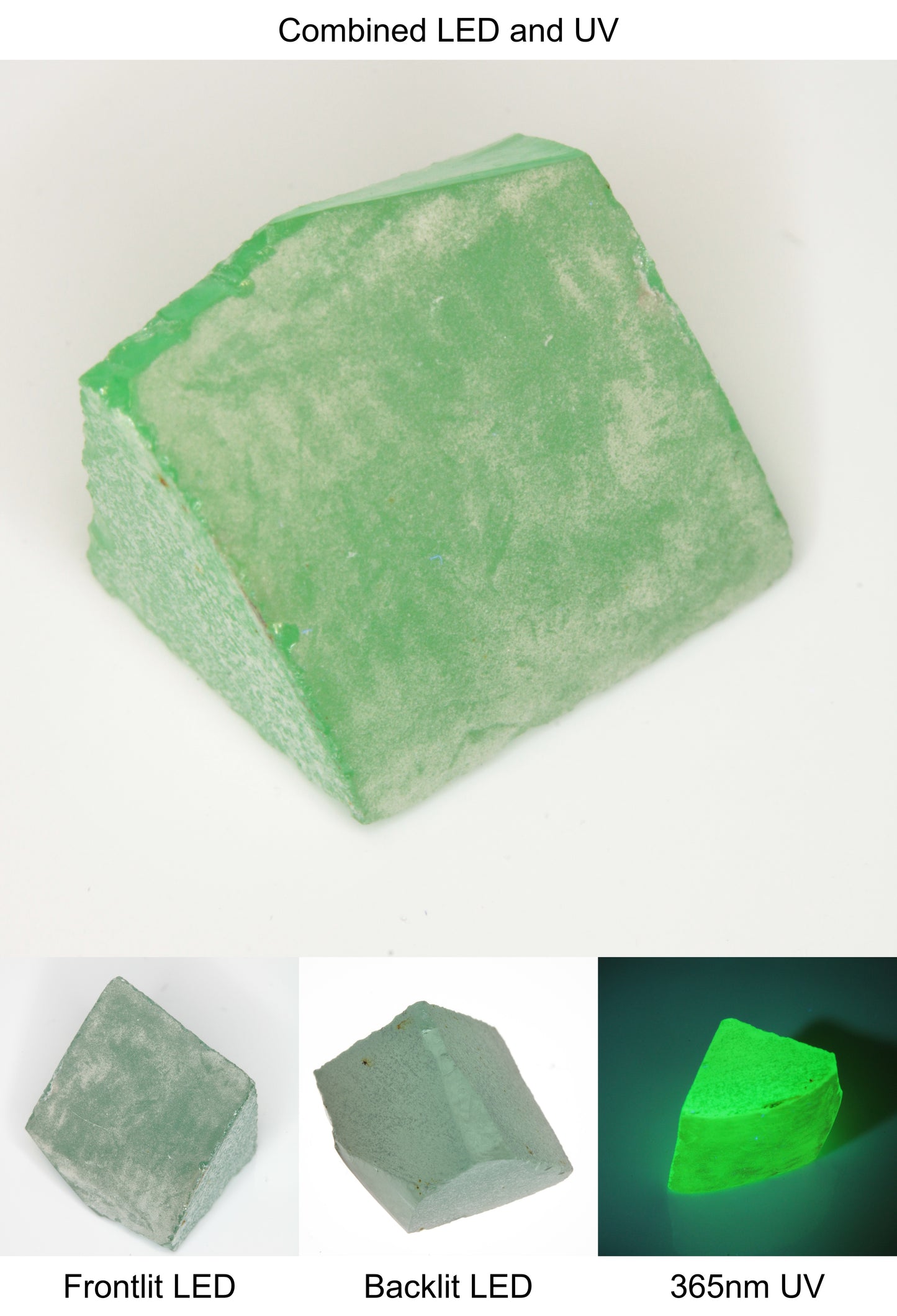 Rough Green Manganese Spinel Edge Quarter Piece