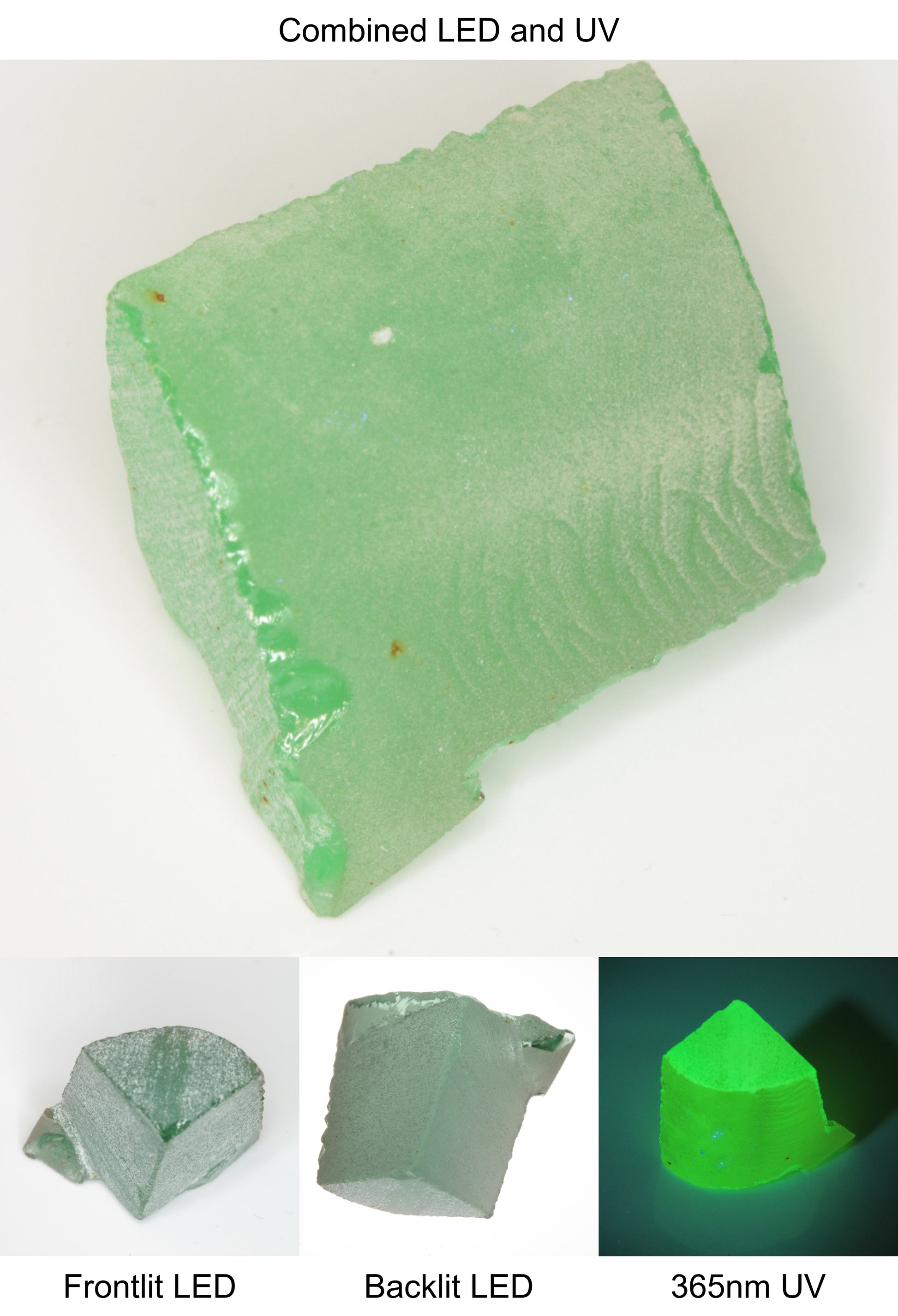 Rough Green Manganese Spinel Edge Quarter Piece