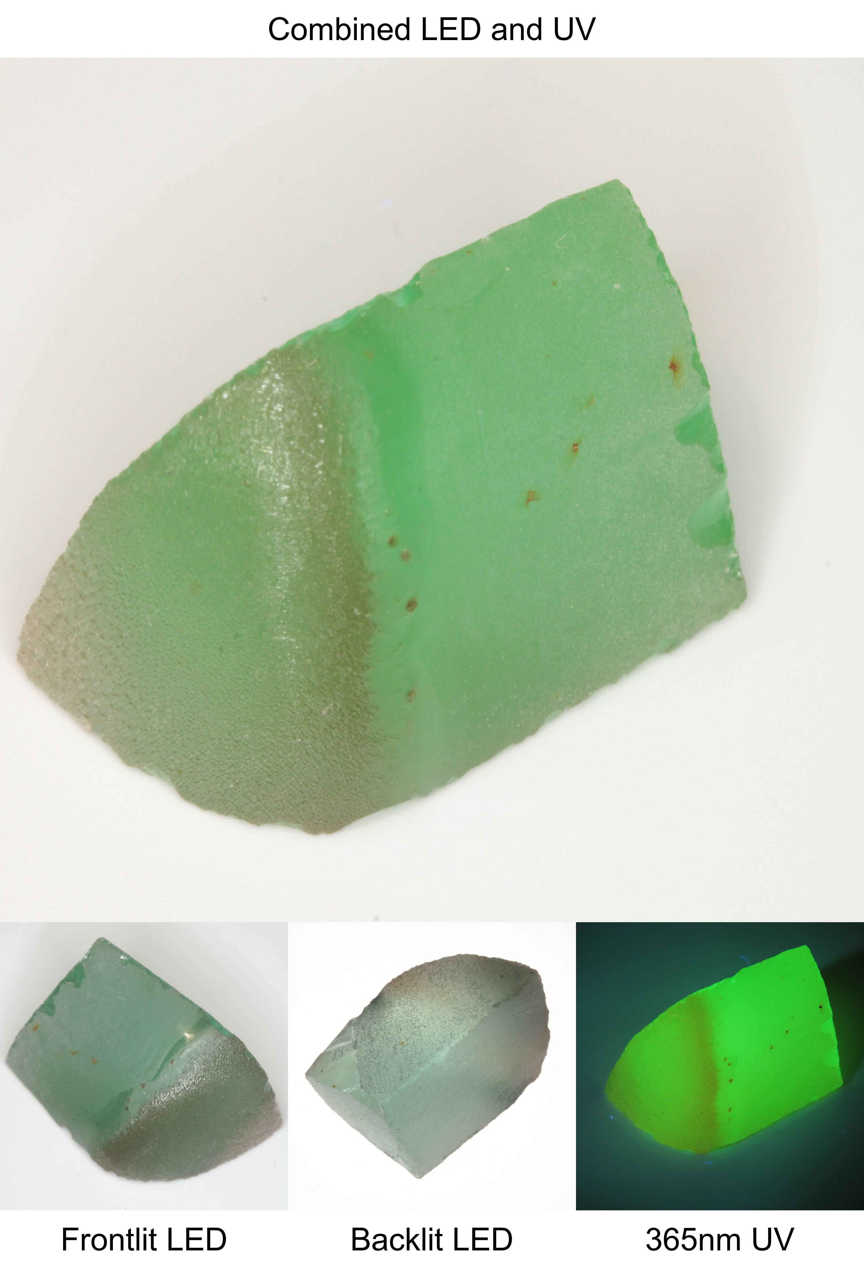 Rough Green Manganese Spinel Tail Quarter Piece