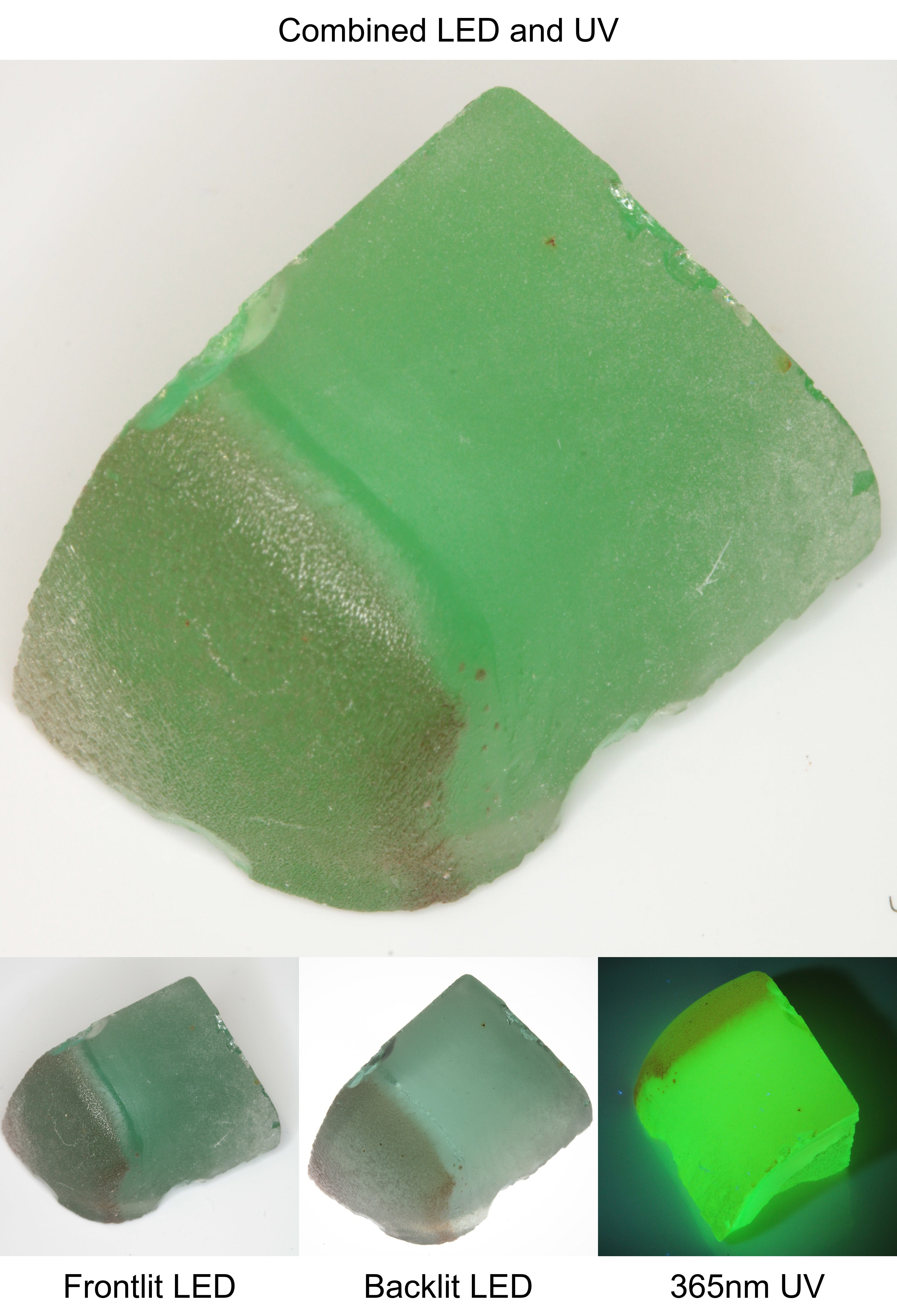 Rough Green Manganese Spinel Tail Quarter Piece