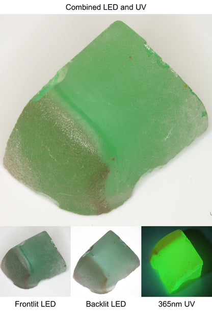 Rough Green Manganese Spinel Tail Quarter Piece