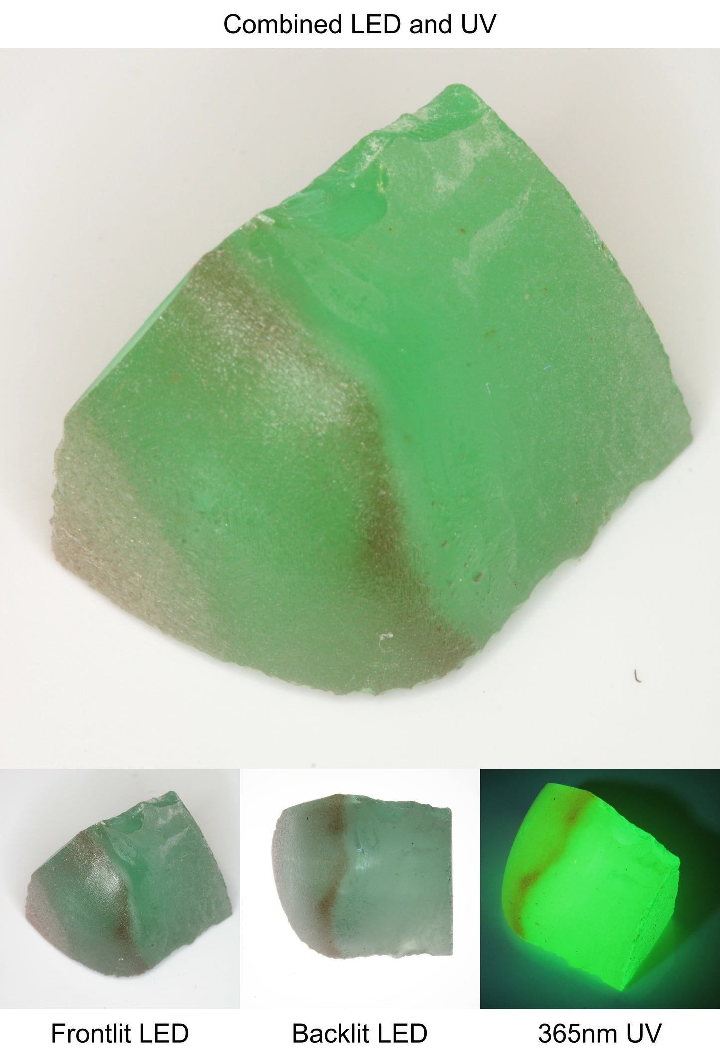 Rough Green Manganese Spinel Tail Quarter Piece
