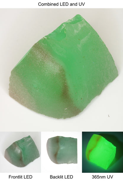 Rough Green Manganese Spinel Tail Quarter Piece