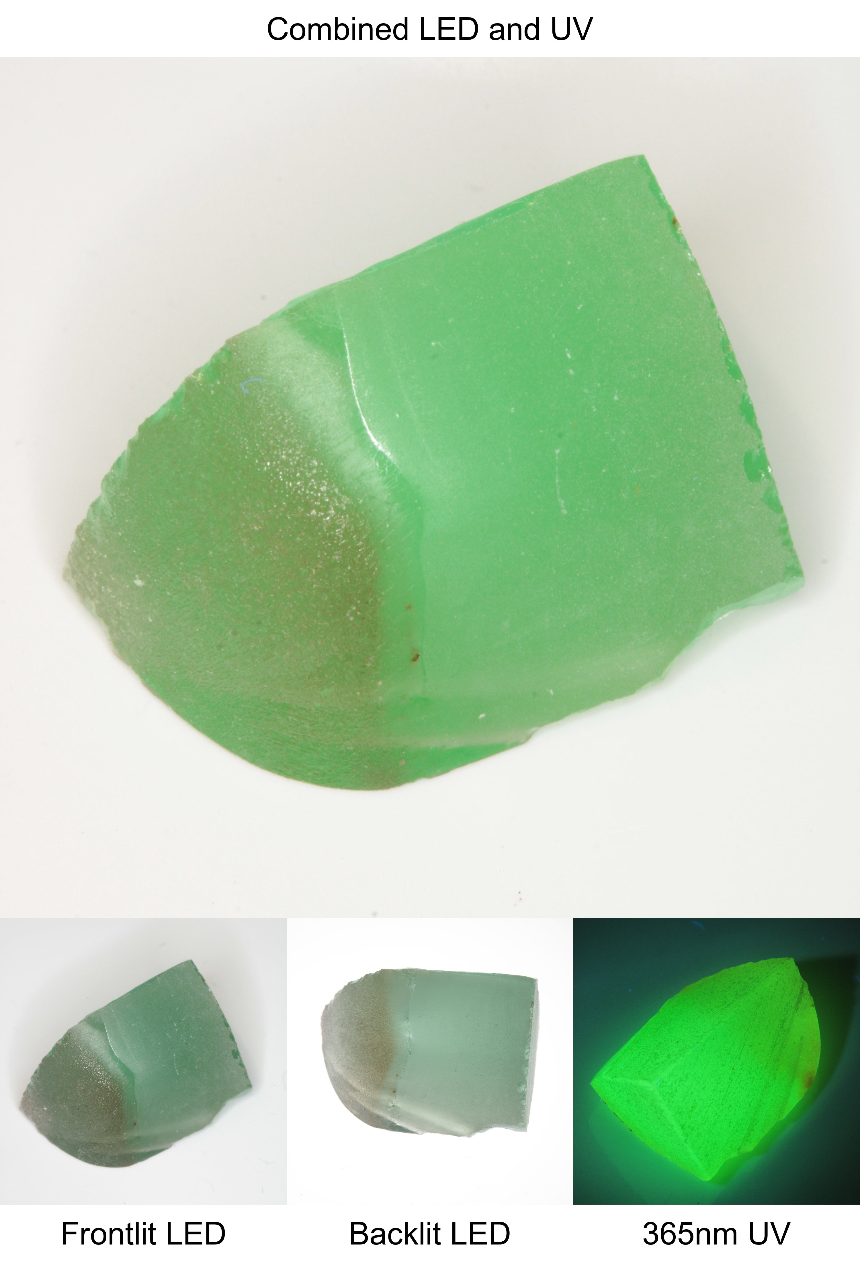 Rough Green Manganese Spinel Tail Quarter Piece
