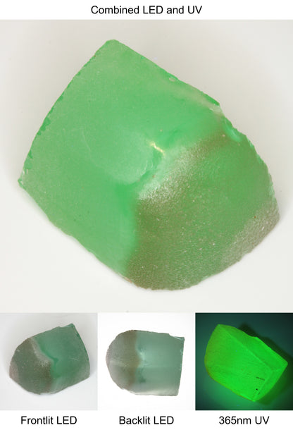 Rough Green Manganese Spinel Tail Quarter Piece