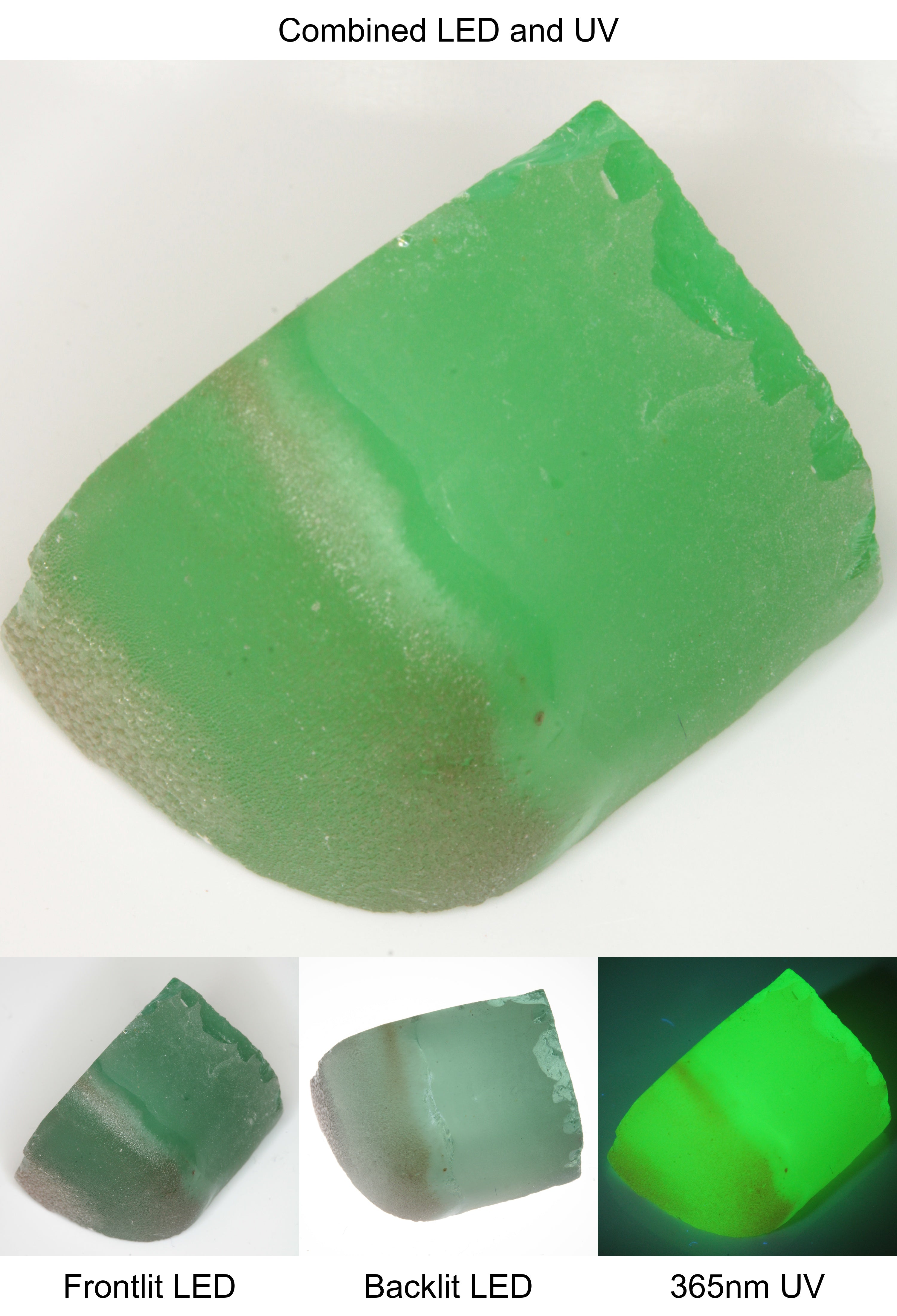 Rough Green Manganese Spinel Tail Quarter Piece