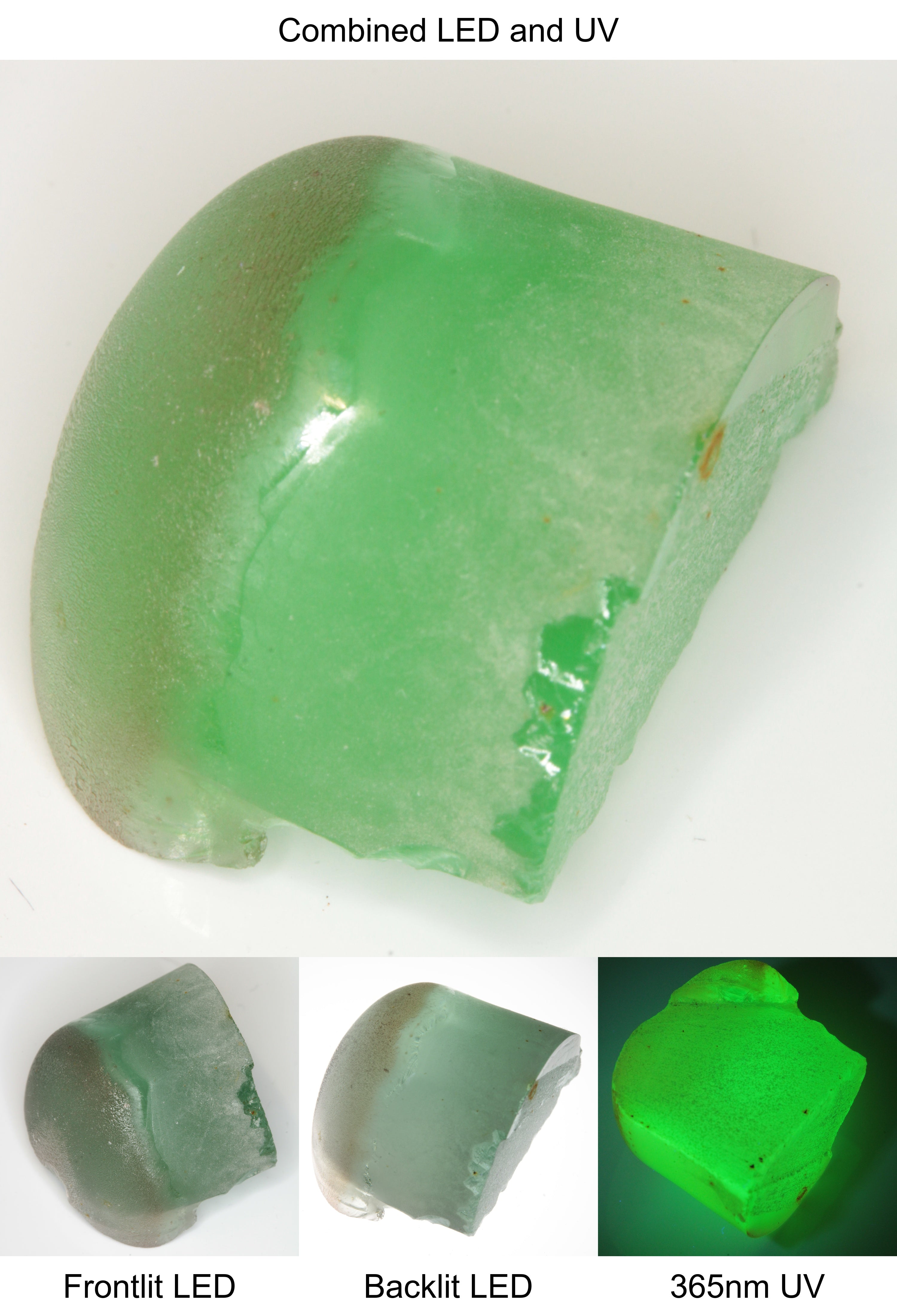 Rough Green Manganese Spinel Half Tail Piece