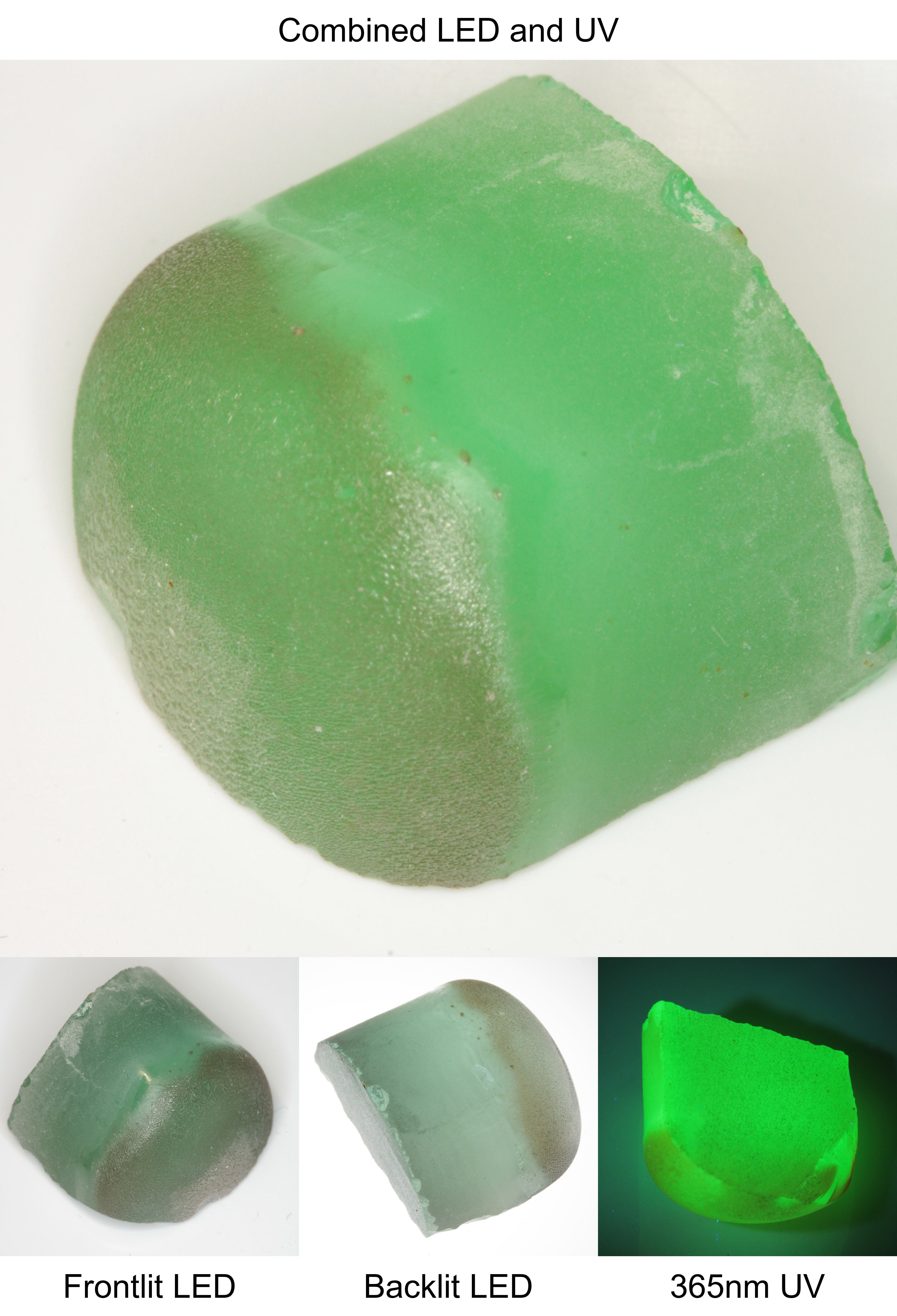 Rough Green Manganese Spinel Half Tail Piece