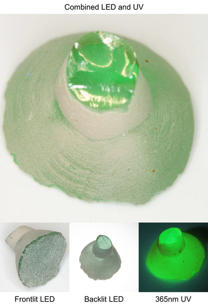 Rough Green Manganese Spinel Cone Piece