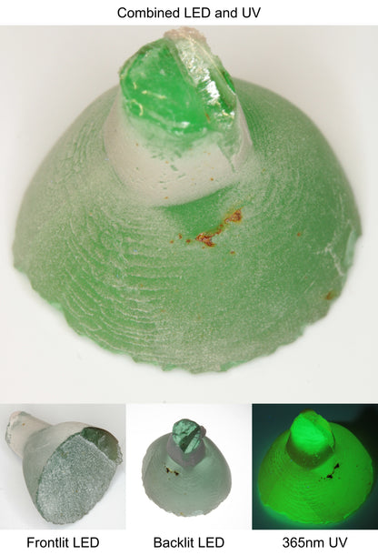 Rough Green Manganese Spinel Cone Piece