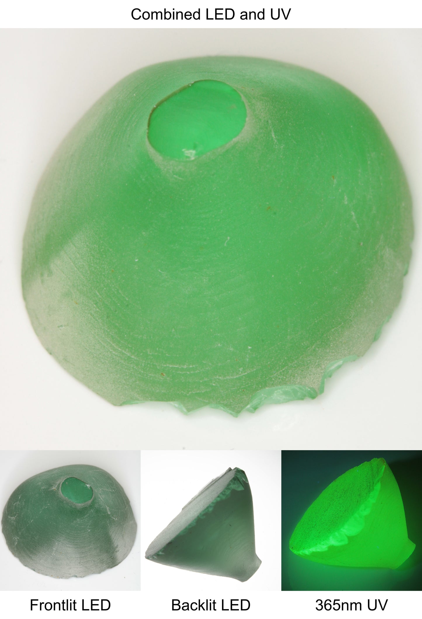 Rough Green Manganese Spinel Cone Piece