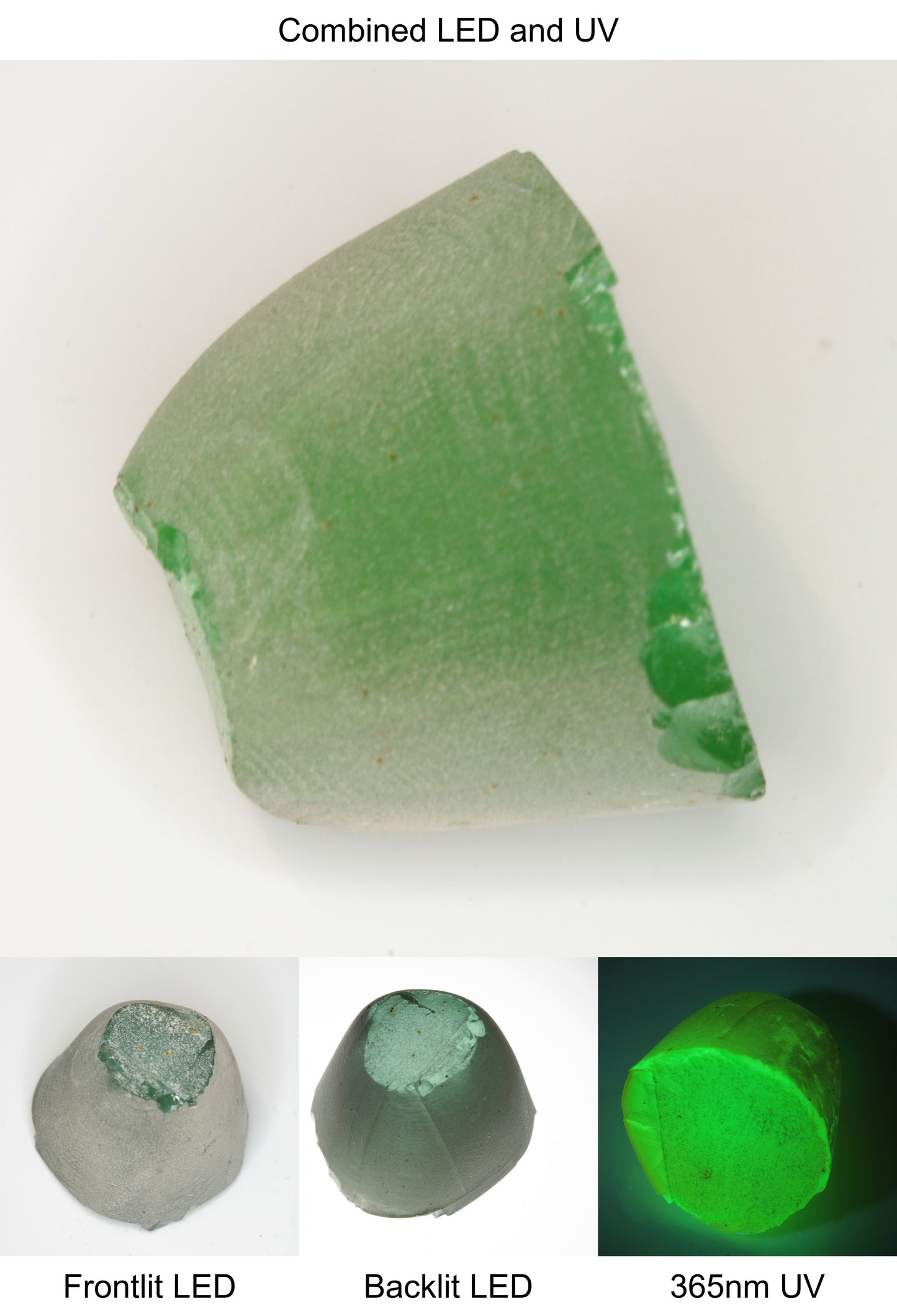Rough Green Manganese Spinel Cone Piece
