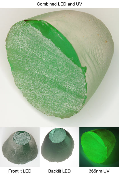 Rough Green Manganese Spinel Cone Piece