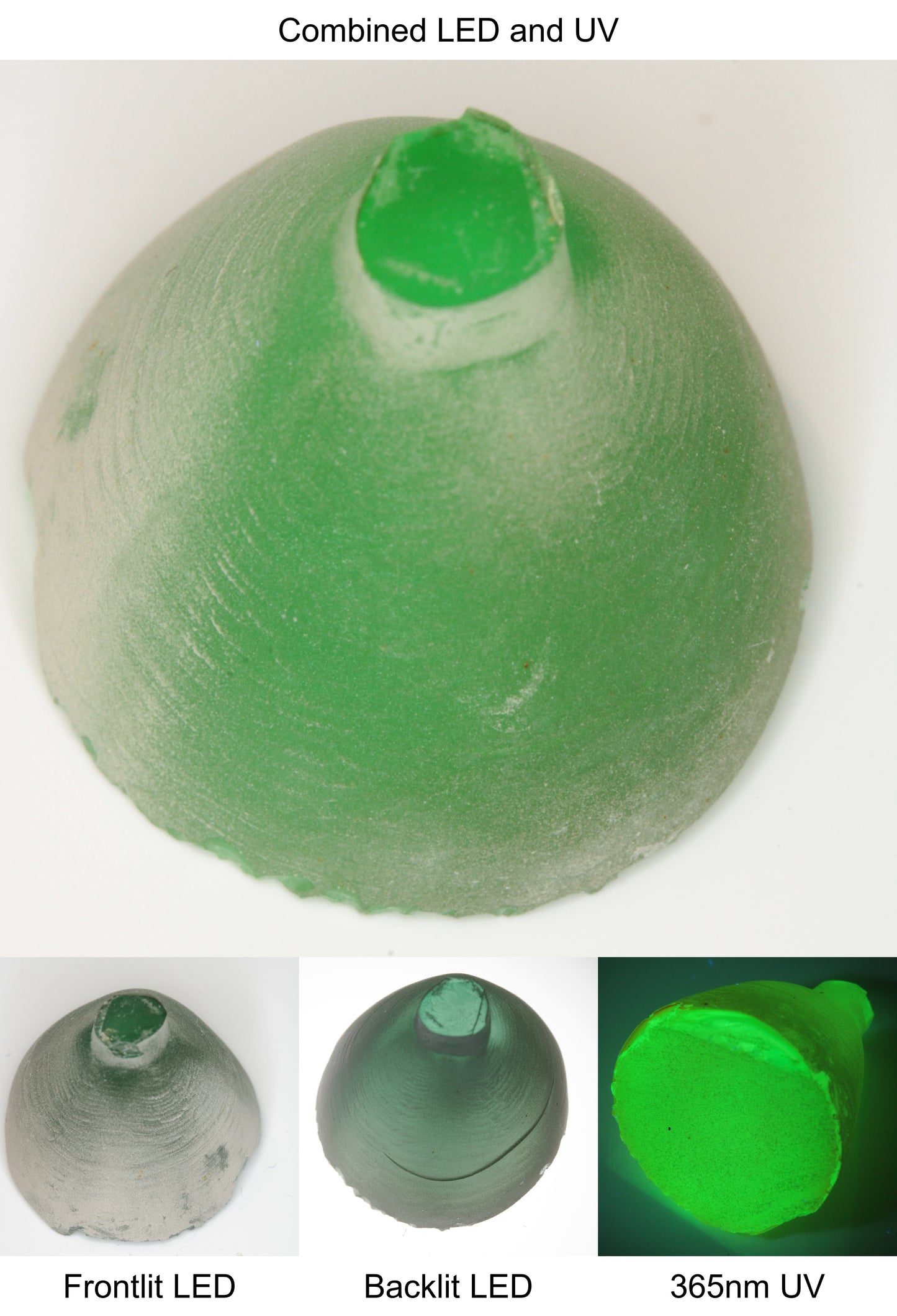 Rough Green Manganese Spinel Cone Piece