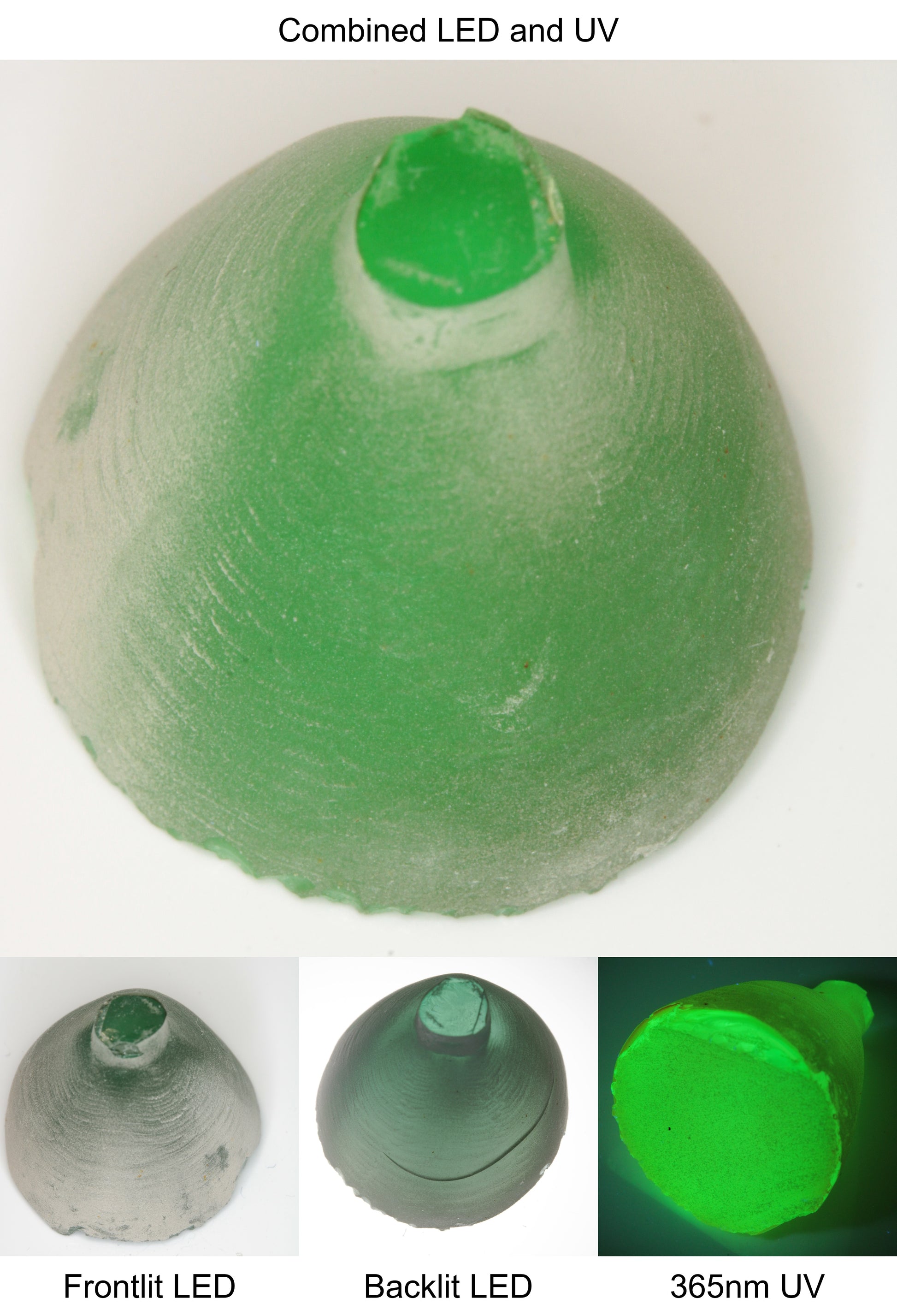 Rough Green Manganese Spinel Cone Piece