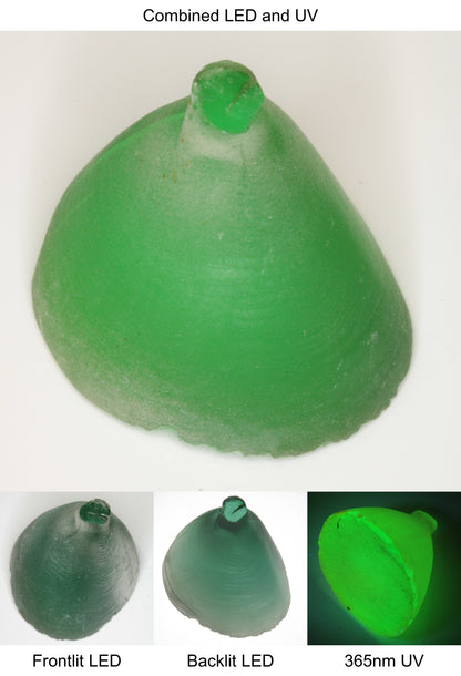 Rough Green Manganese Spinel Cone Piece