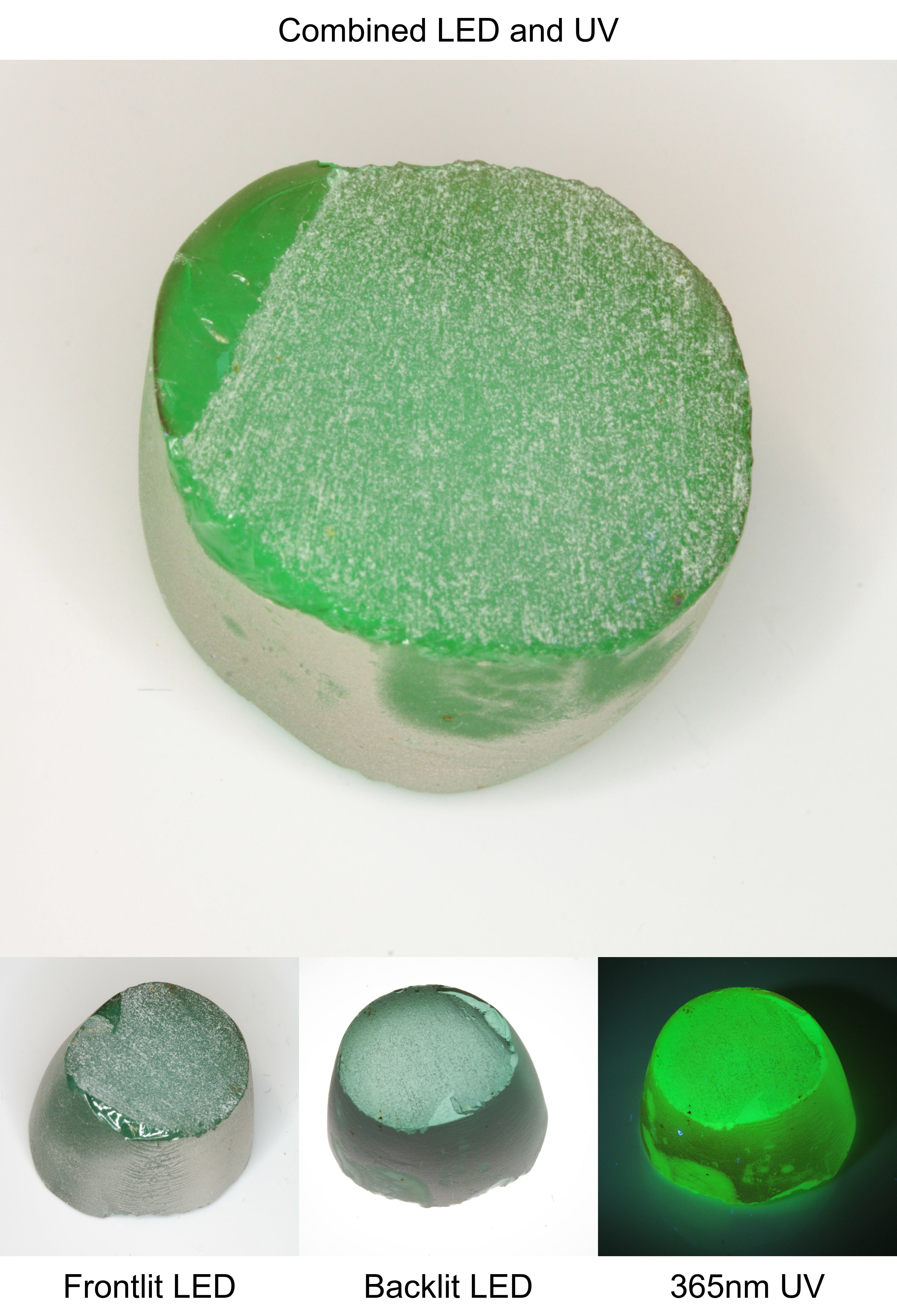 Rough Green Manganese Spinel Cylinder Piece