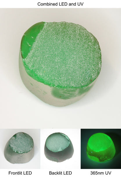 Rough Green Manganese Spinel Cylinder Piece