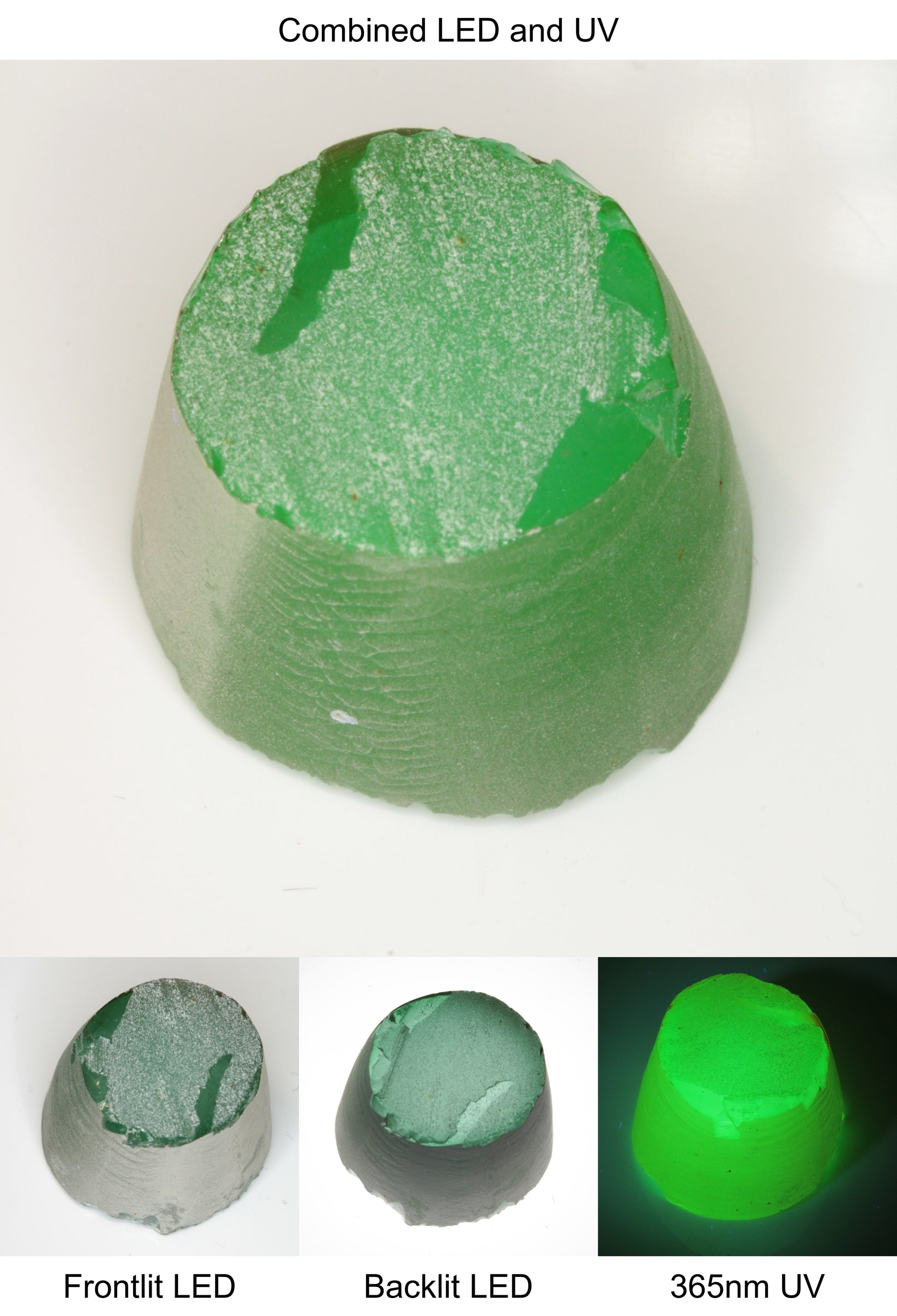 Rough Green Manganese Spinel Cylinder Piece