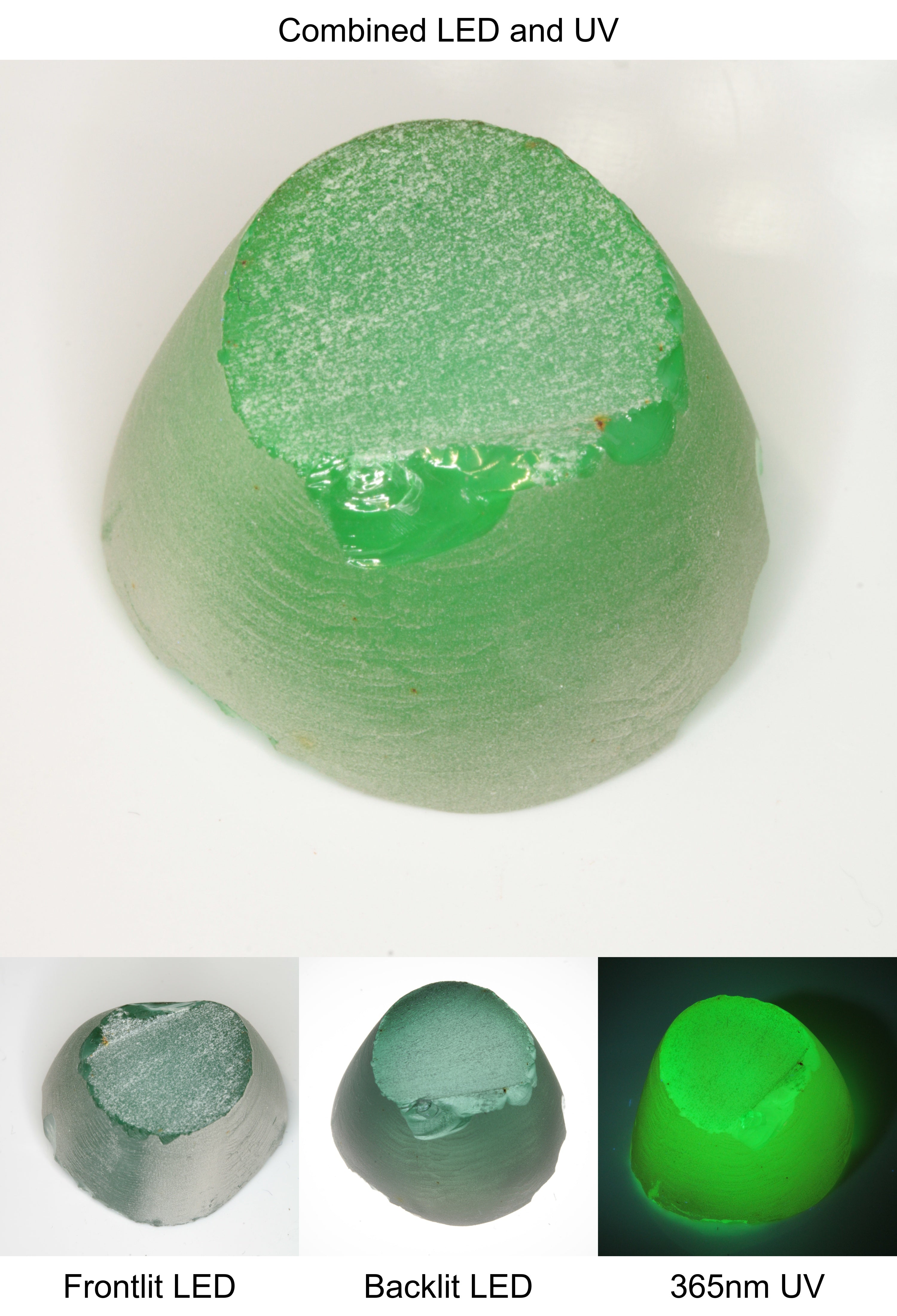 Rough Green Manganese Spinel Cylinder Piece