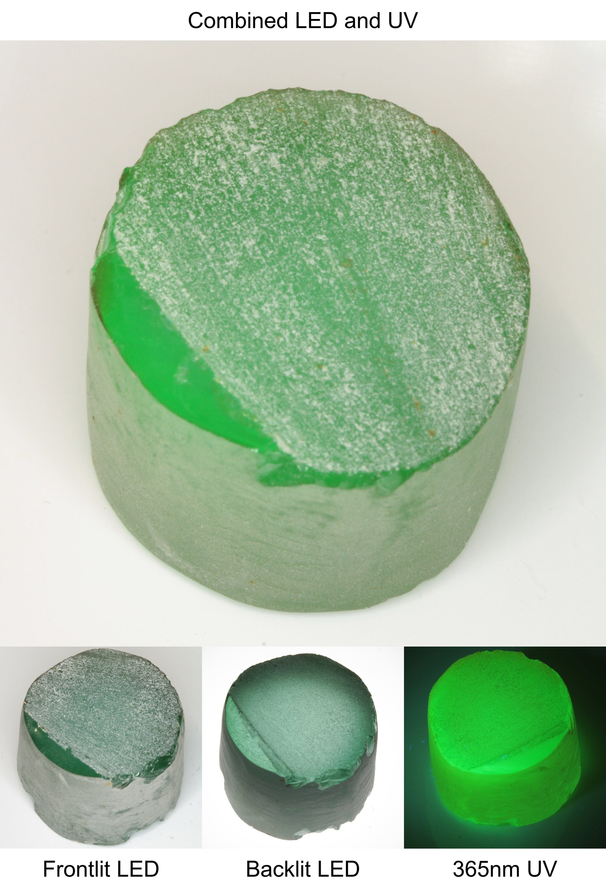 Rough Green Manganese Spinel Cylinder Piece