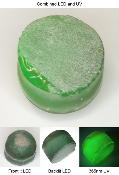 Rough Green Manganese Spinel Rounded Tail Piece