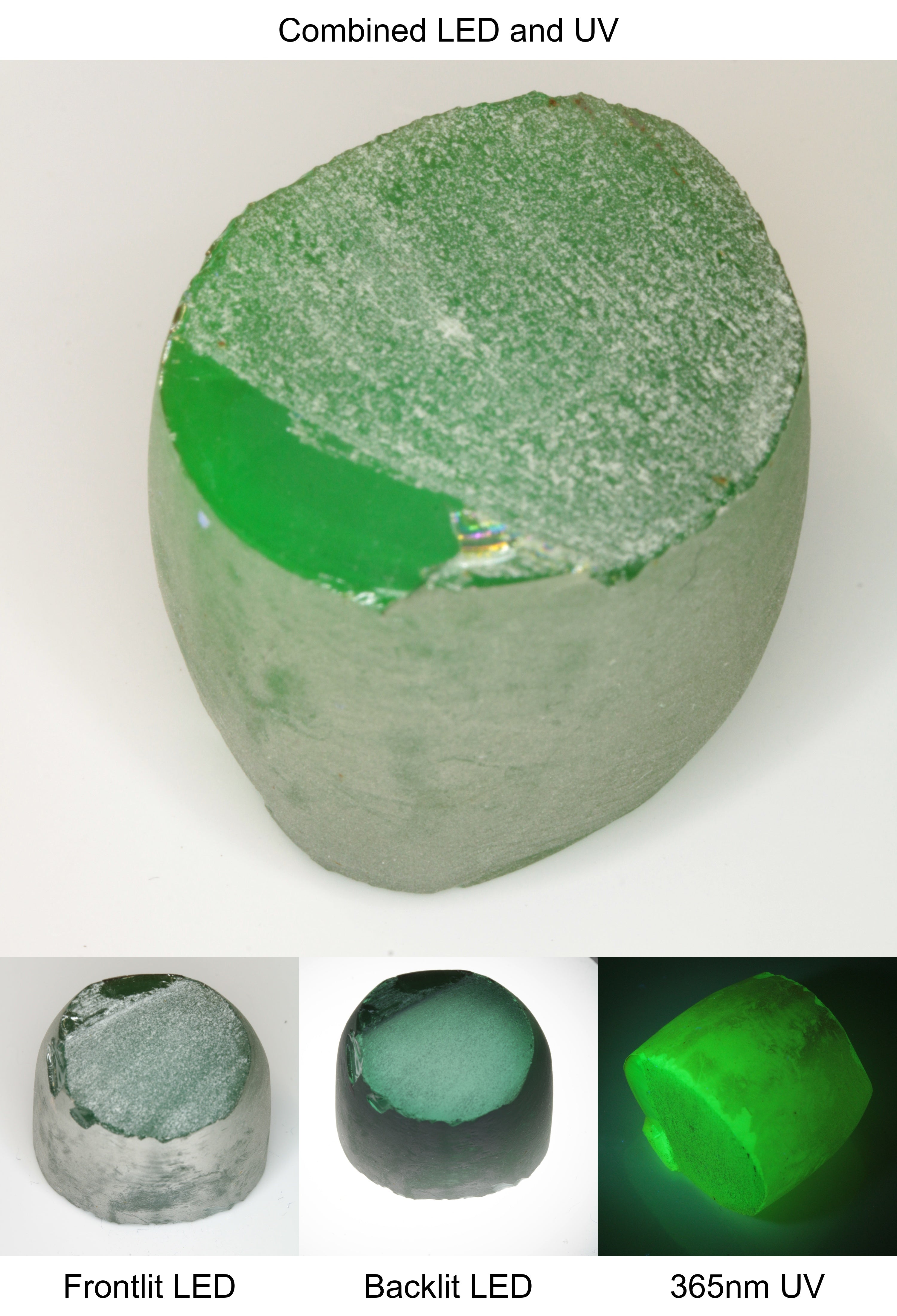 Rough Green Manganese Spinel Cylinder Piece