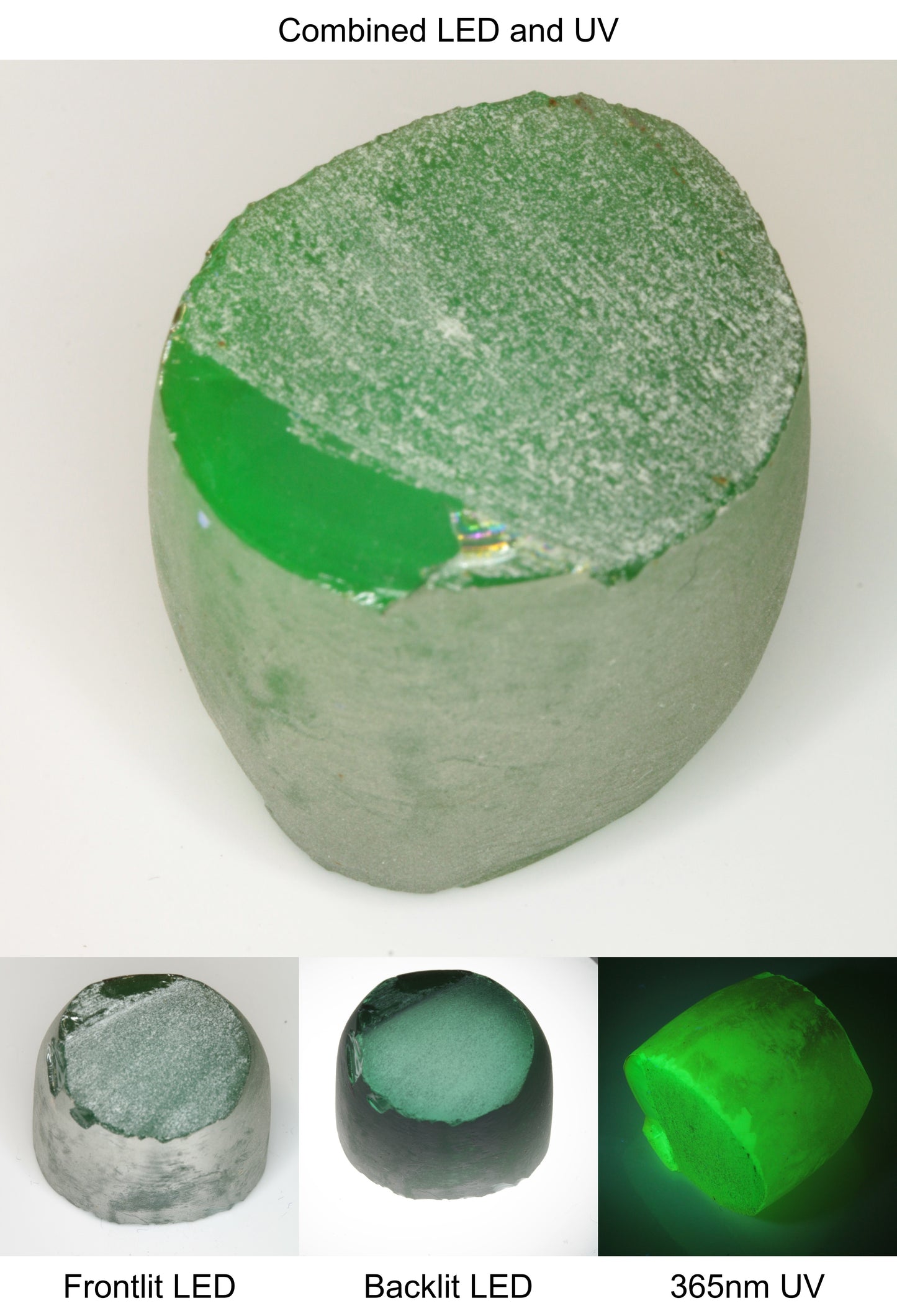 Rough Green Manganese Spinel Cylinder Piece