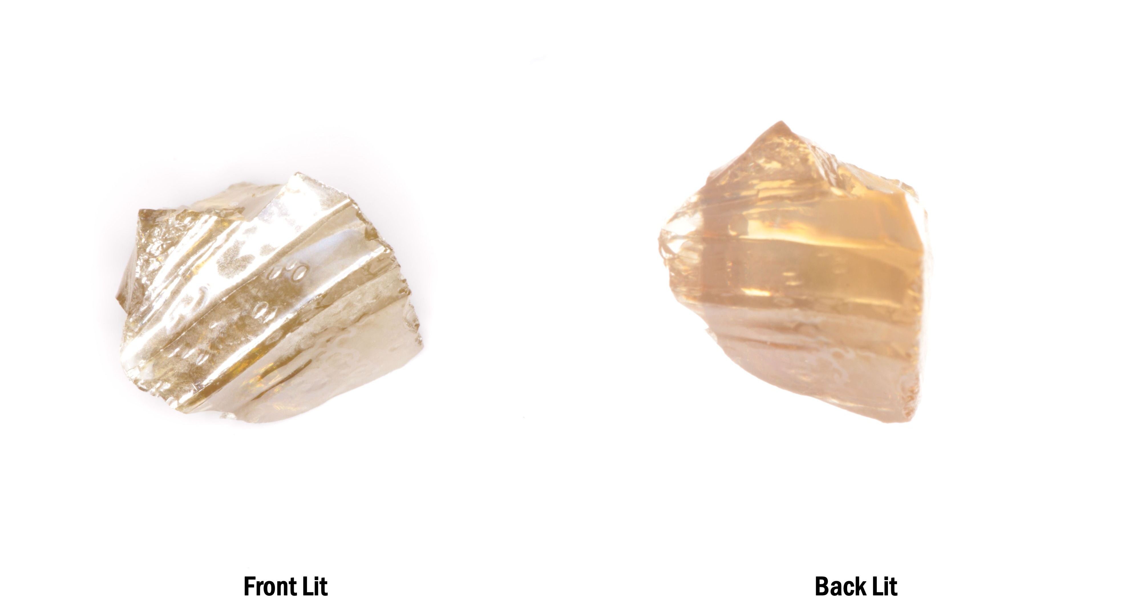 Honey Rutile Facet Rough