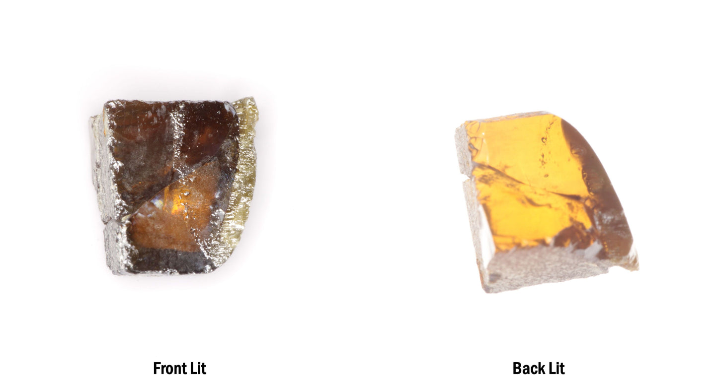 Honey Rutile Facet Rough