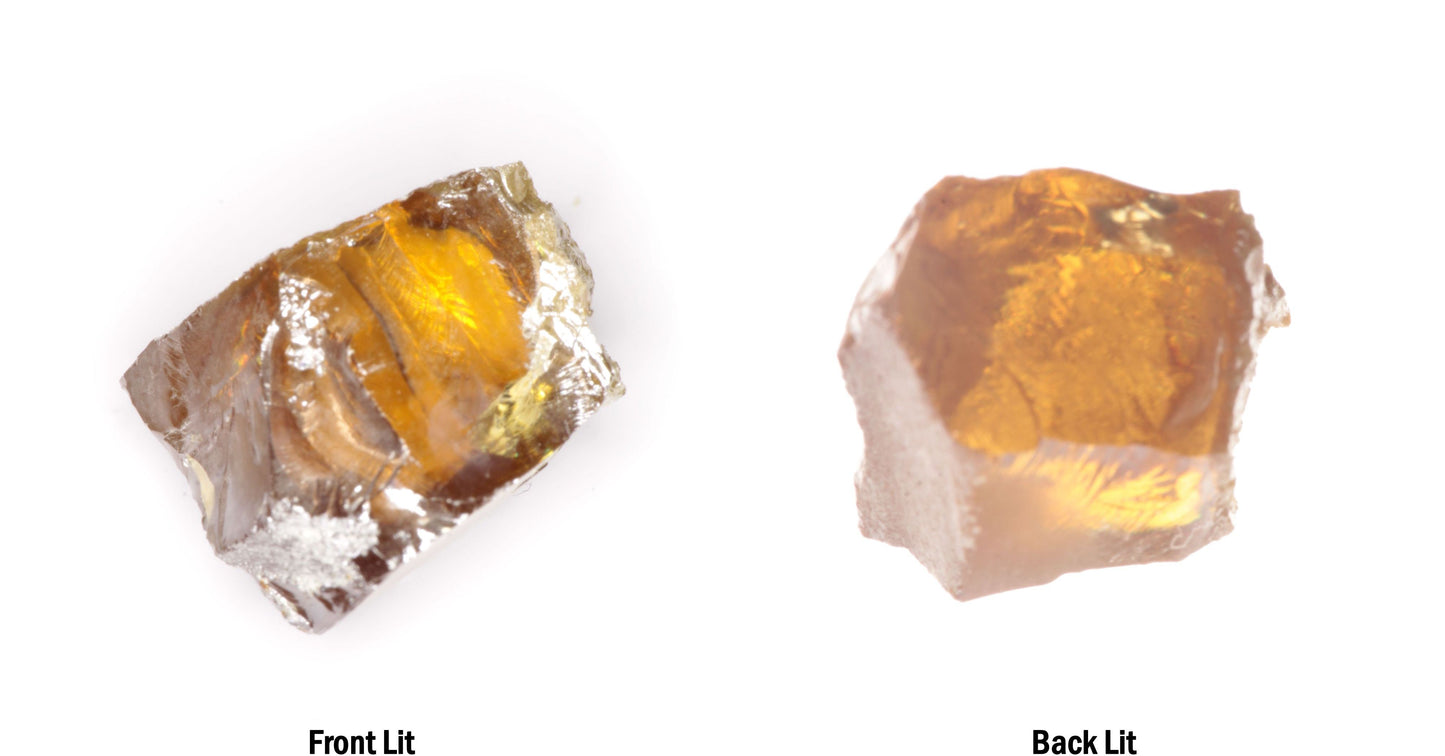 Honey Rutile Facet Rough