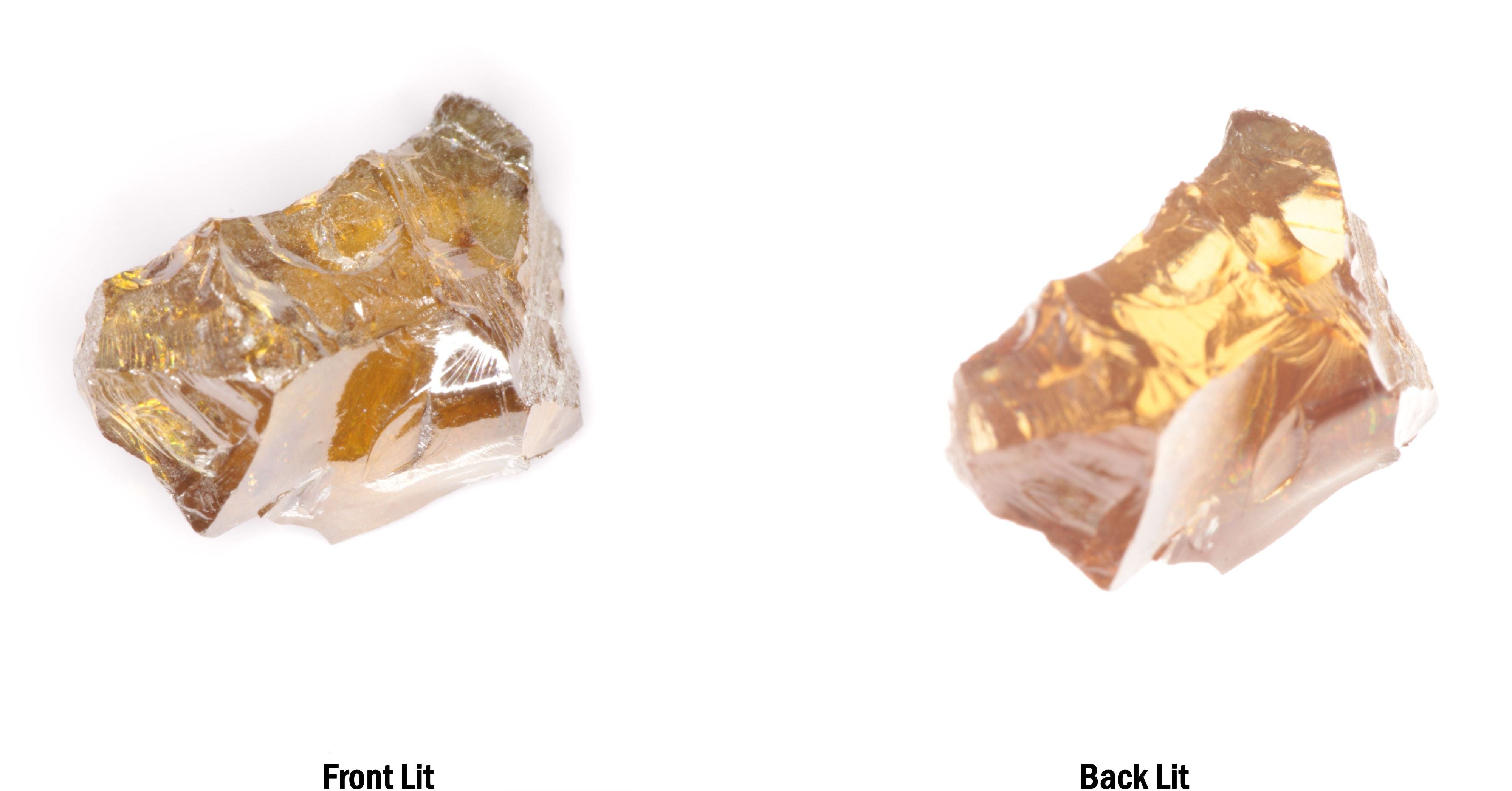 Honey Rutile Facet Rough