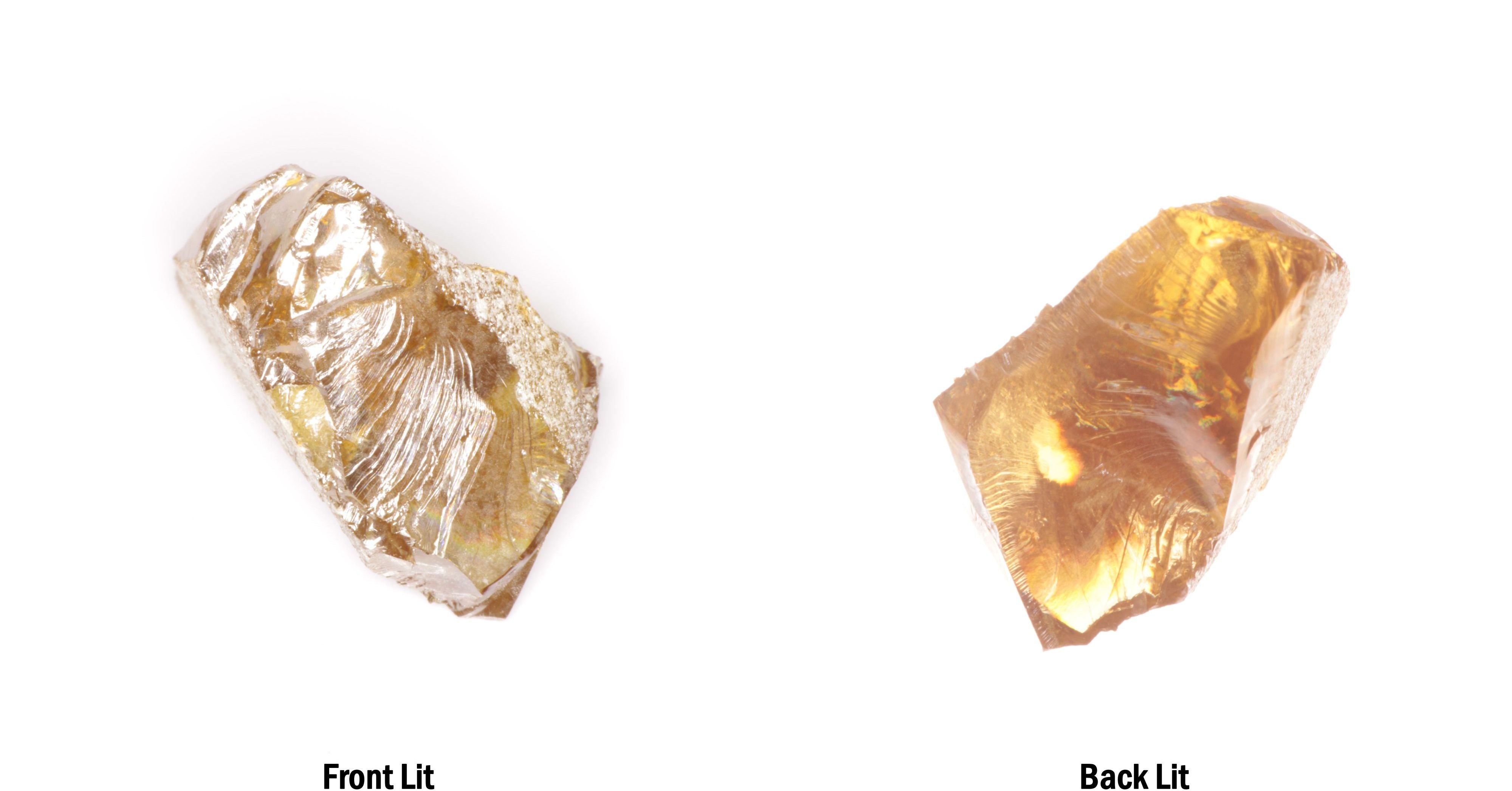 Honey Rutile Facet Rough
