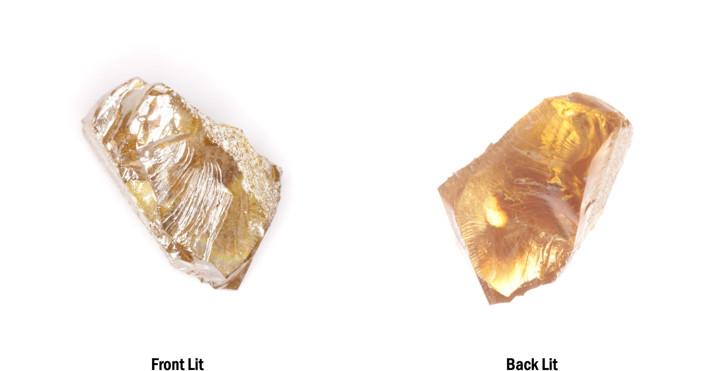 Honey Rutile Facet Rough