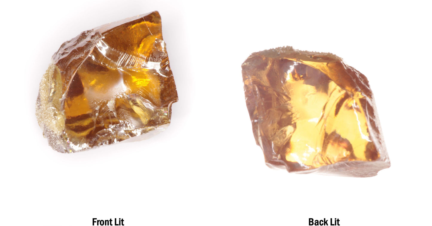 Honey Rutile Facet Rough