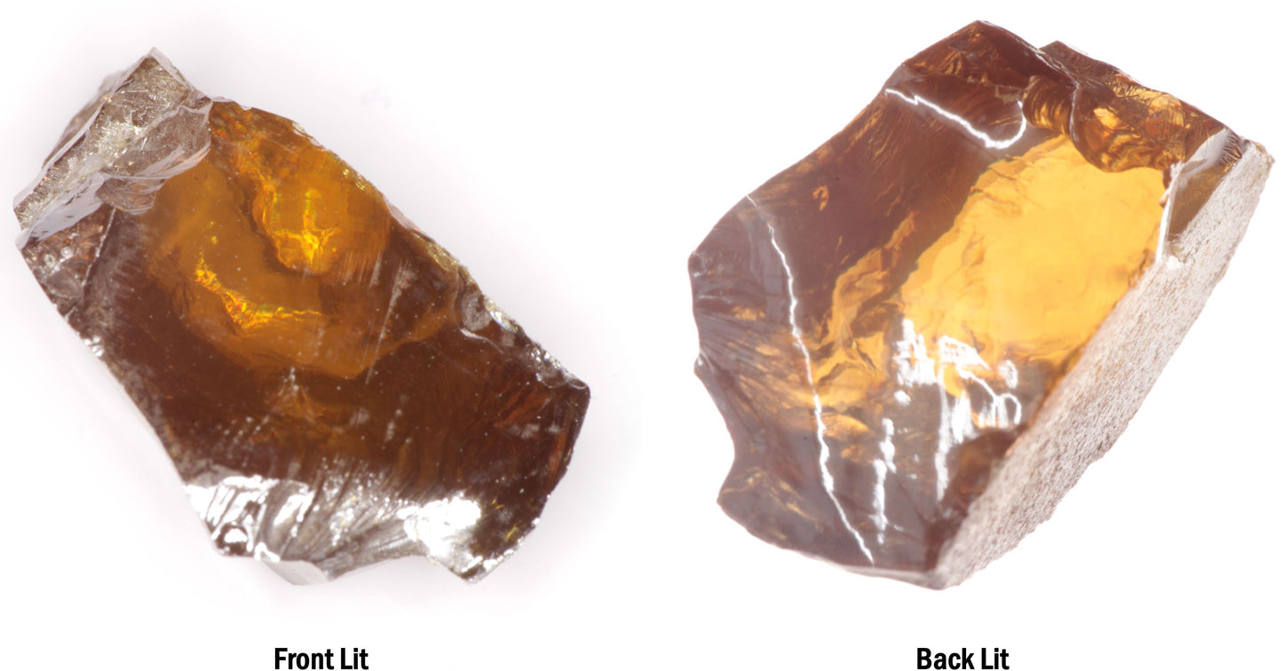 Honey Rutile Facet Rough