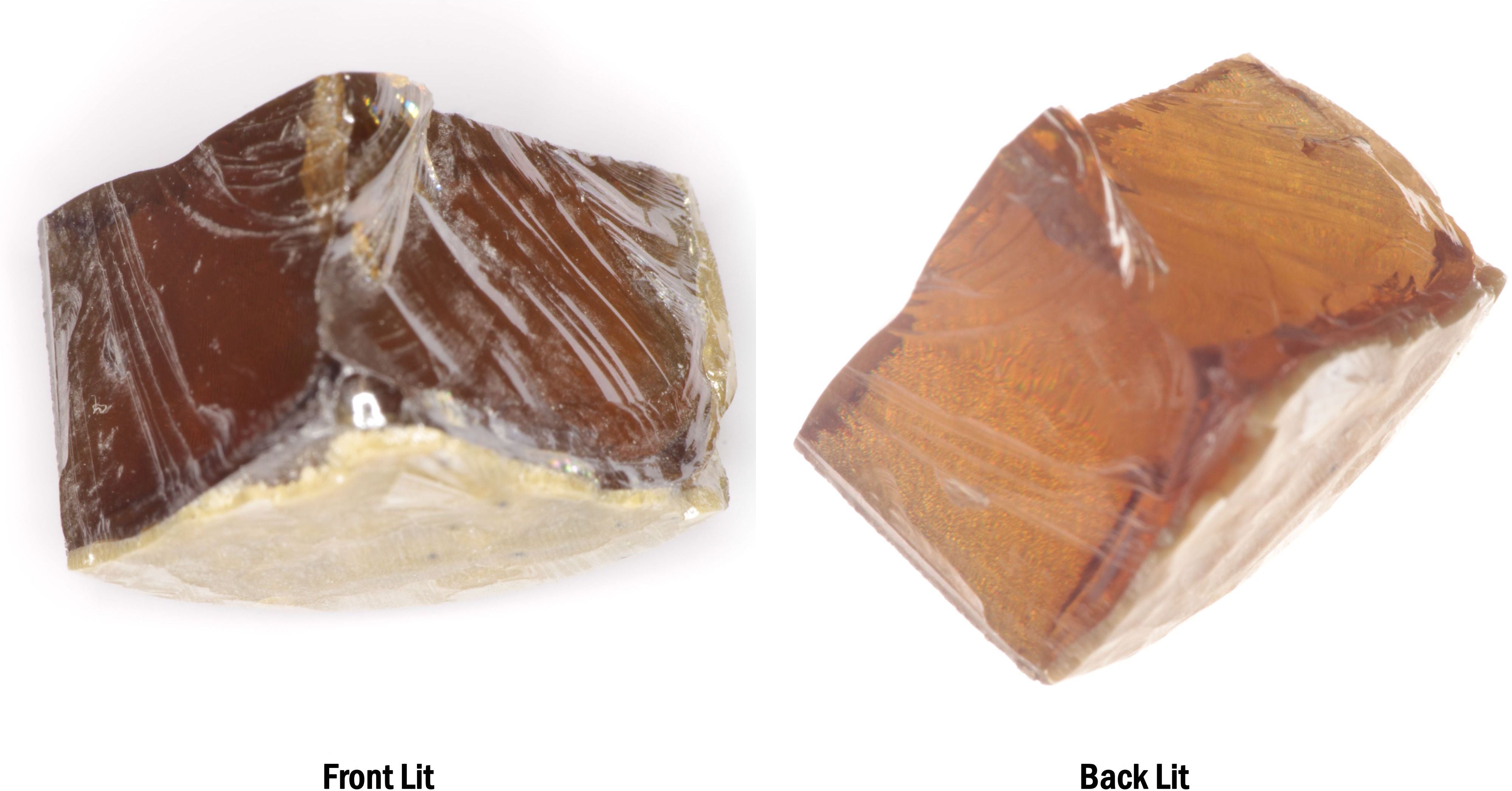 Honey Rutile Facet Rough