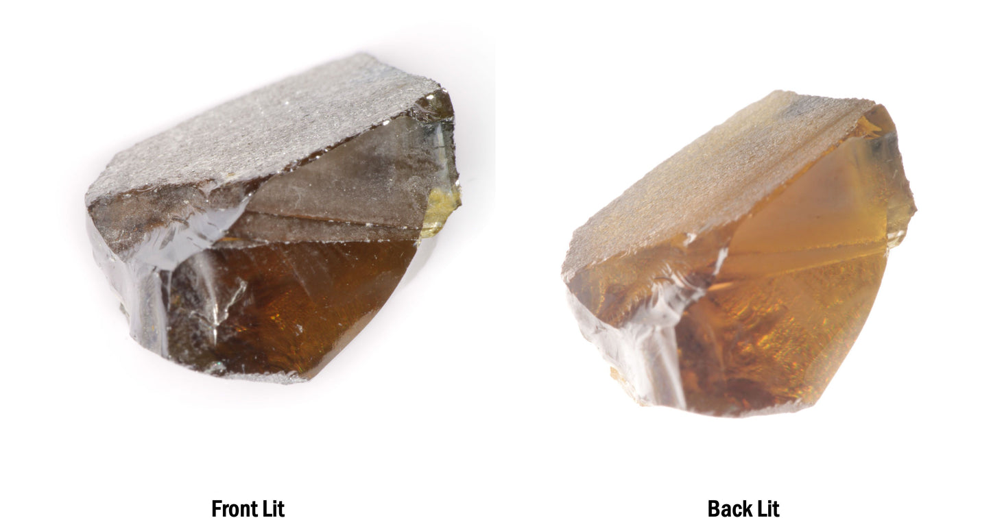 Honey Rutile Facet Rough