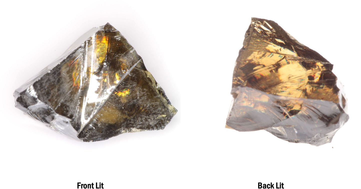 Honey Rutile Facet Rough