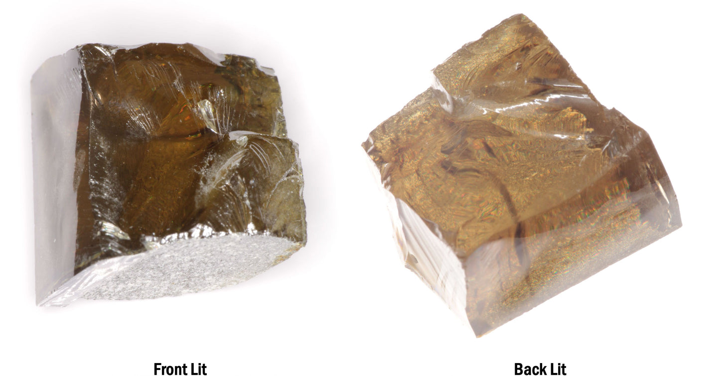 Honey Rutile Facet Rough