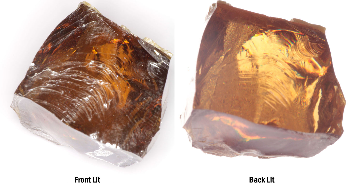 Honey Rutile Facet Rough